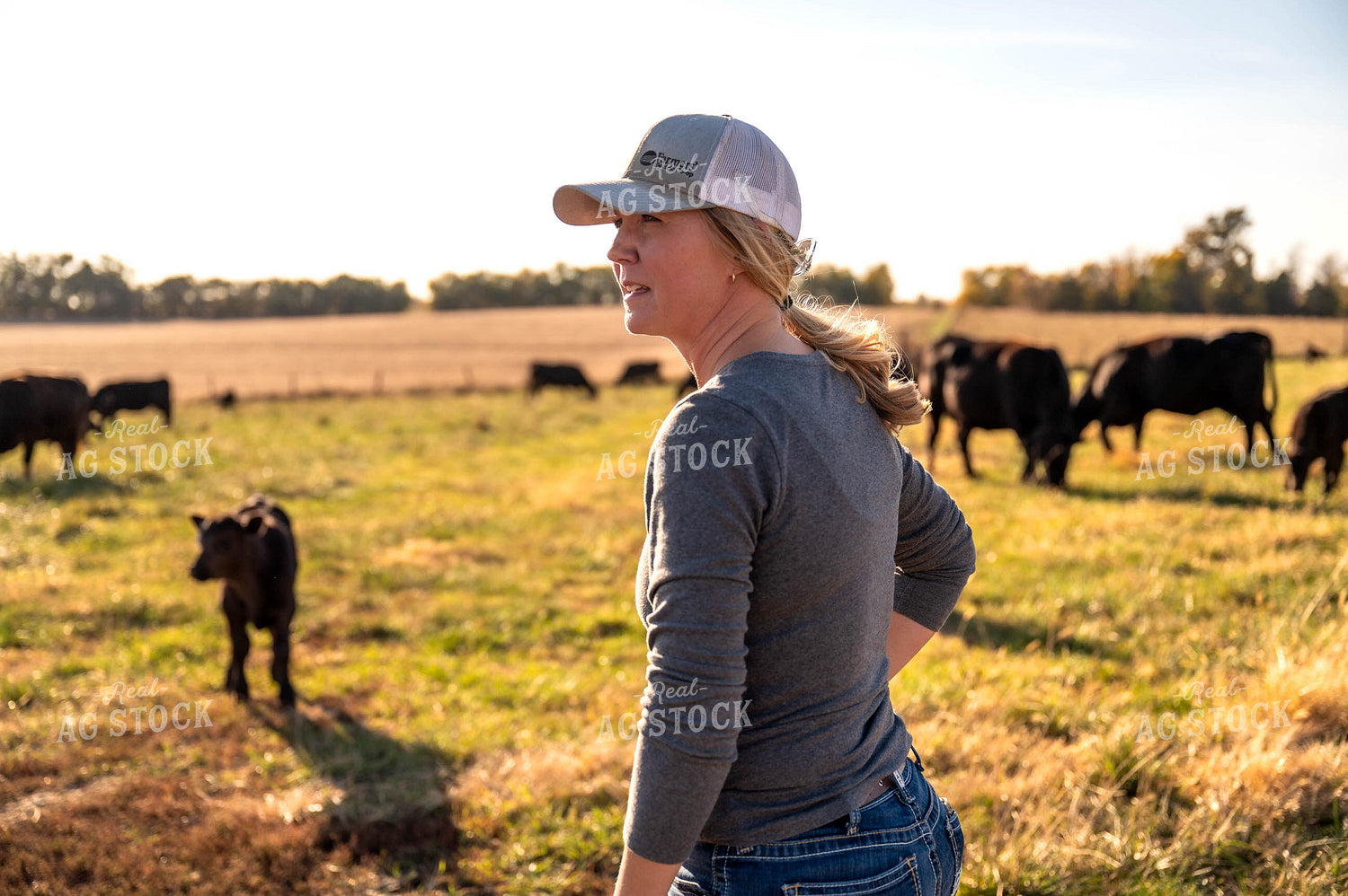 Female Farmer in Pasture 115469