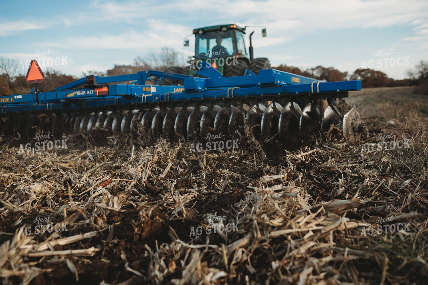 Close Up of Disking Corn Field 3625