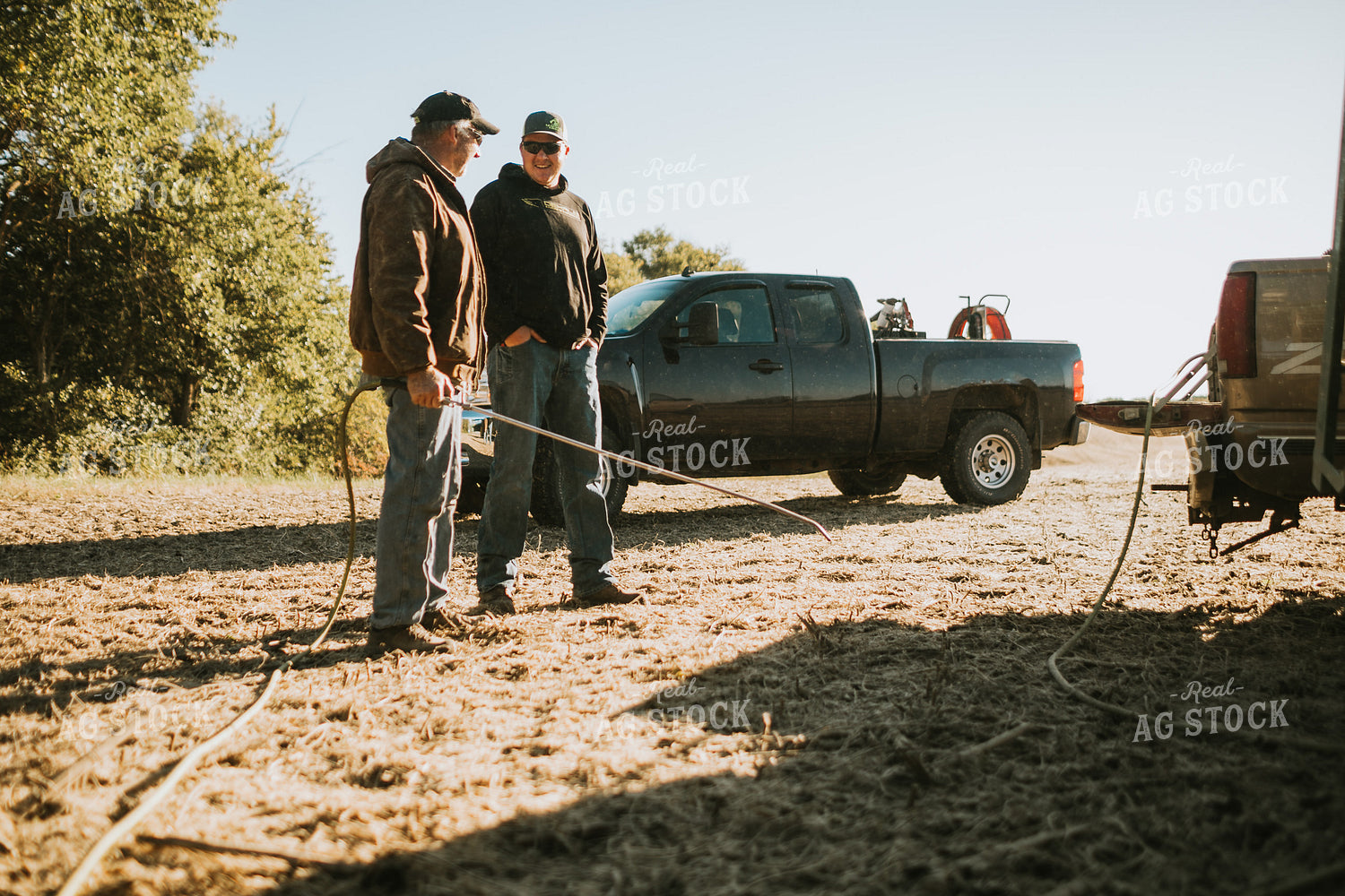 Farmers Talking in Soybean Field 5206