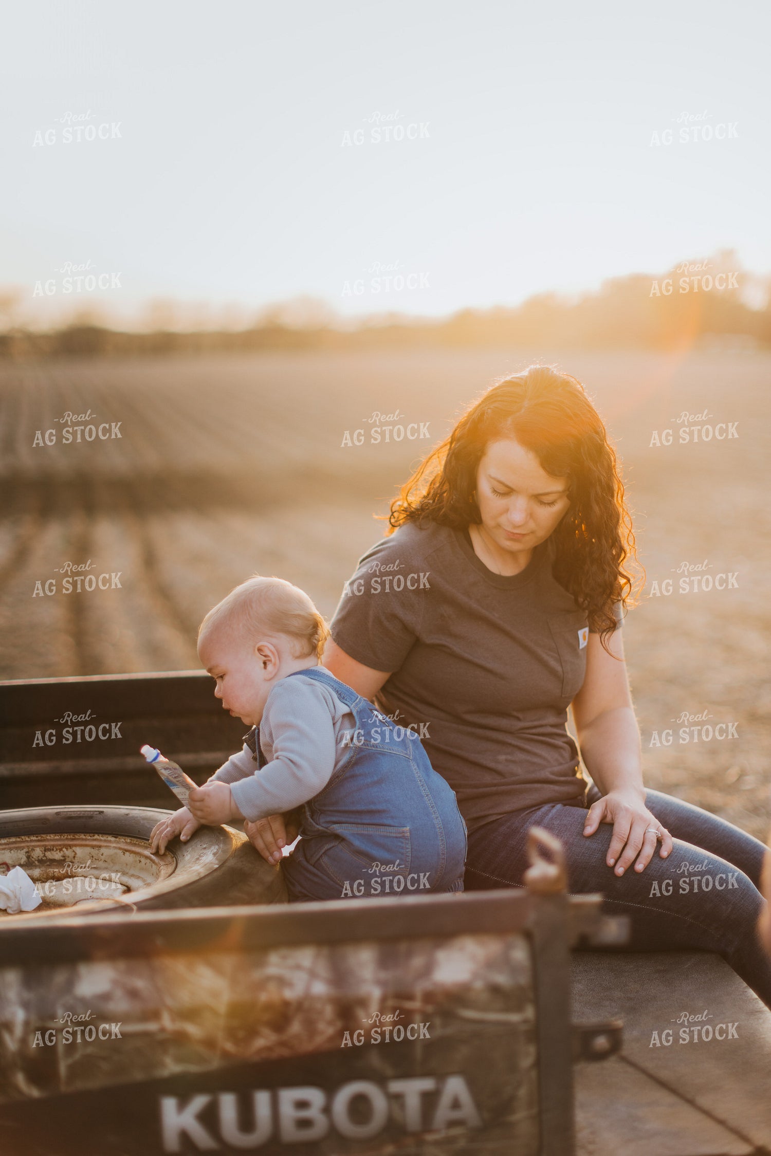 Farm Kid in the Back of Side by Side 7458