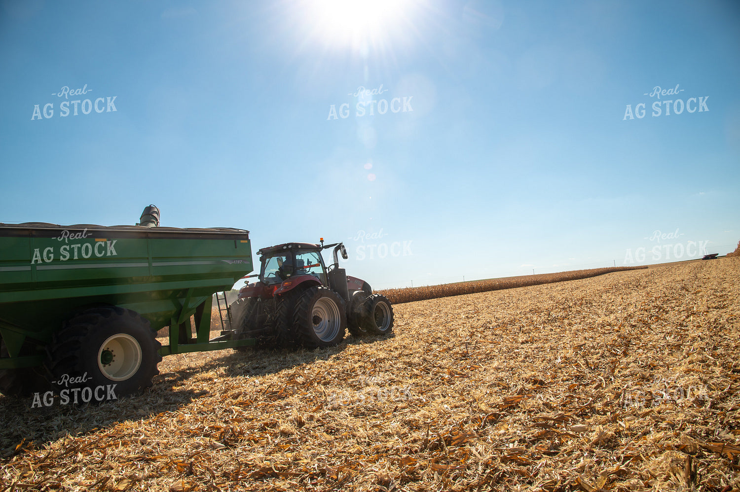 Tractor Driving through Field 25922