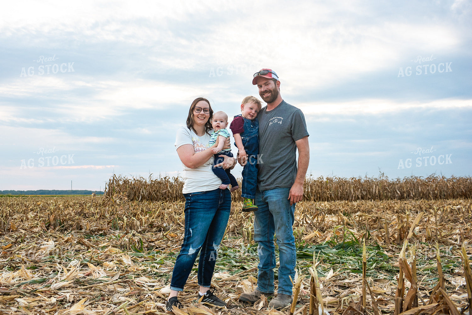 Farm Family in Field 129057