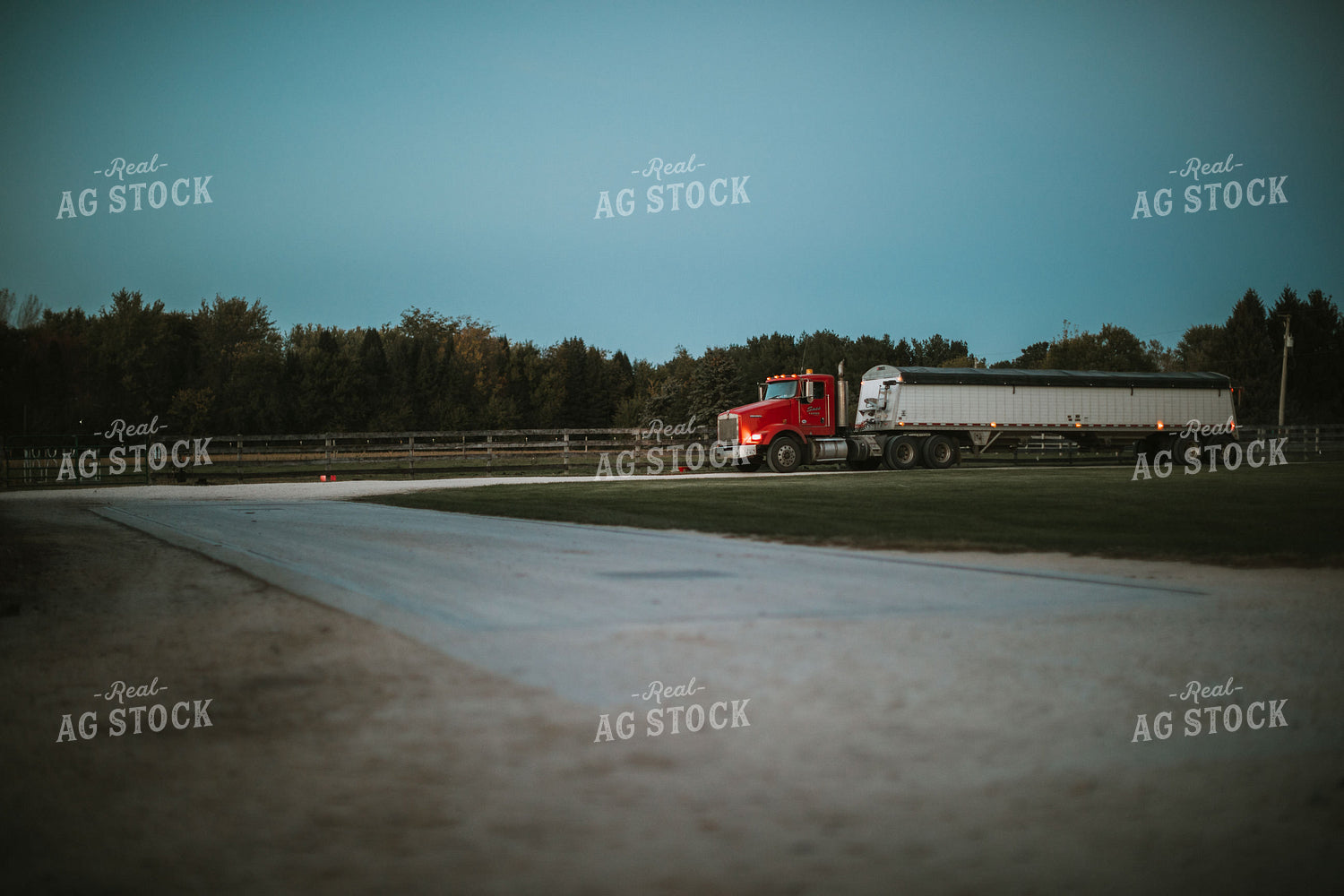 Semi Truck Pulling onto Scale at Farm 5140