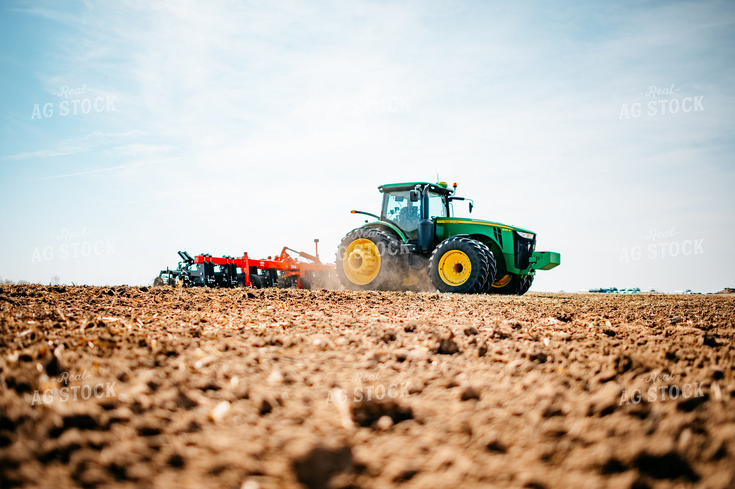 Tractor Strip Tills Field 56638