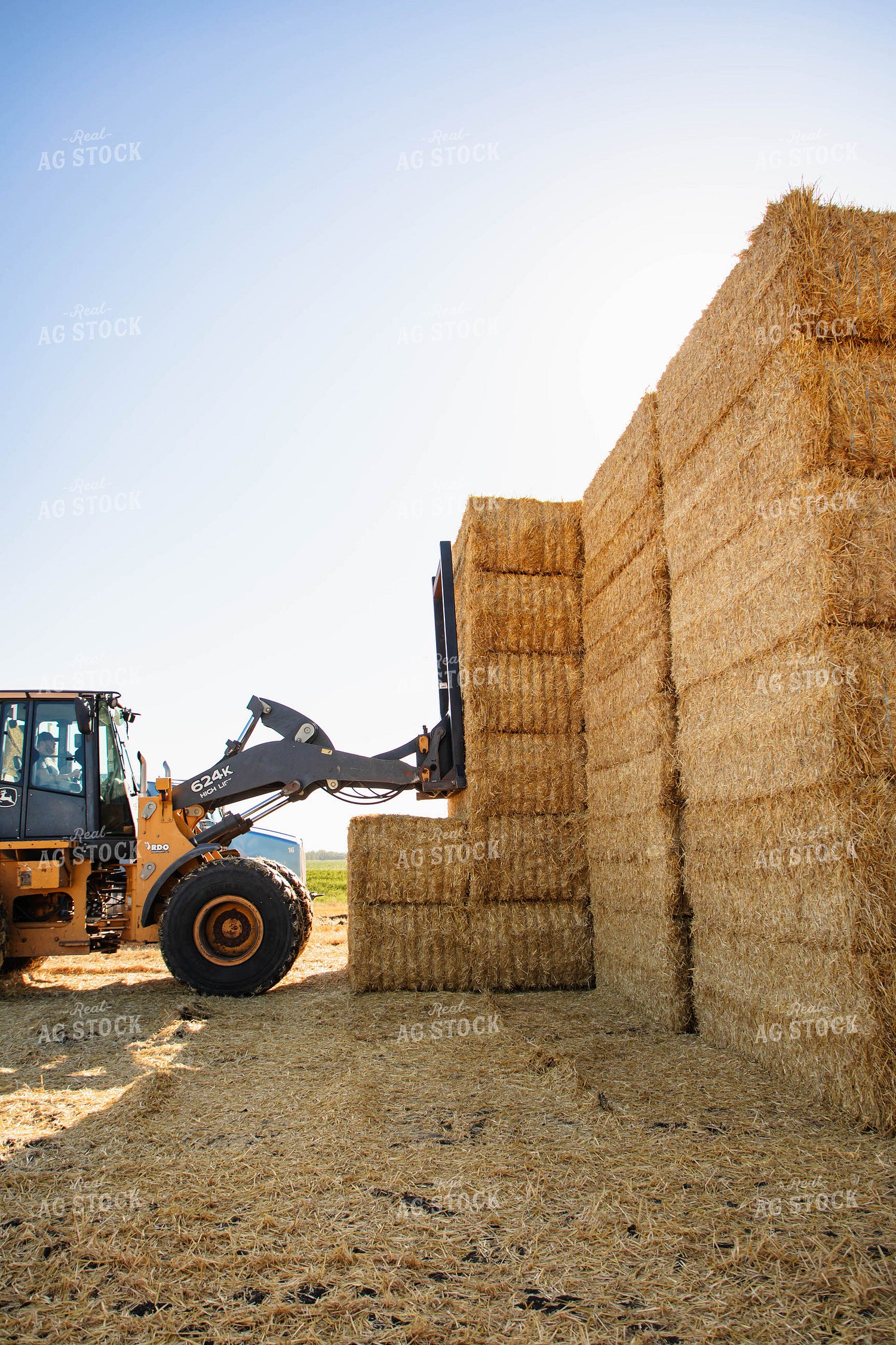 Stacking Wheat Straw Bales 152577