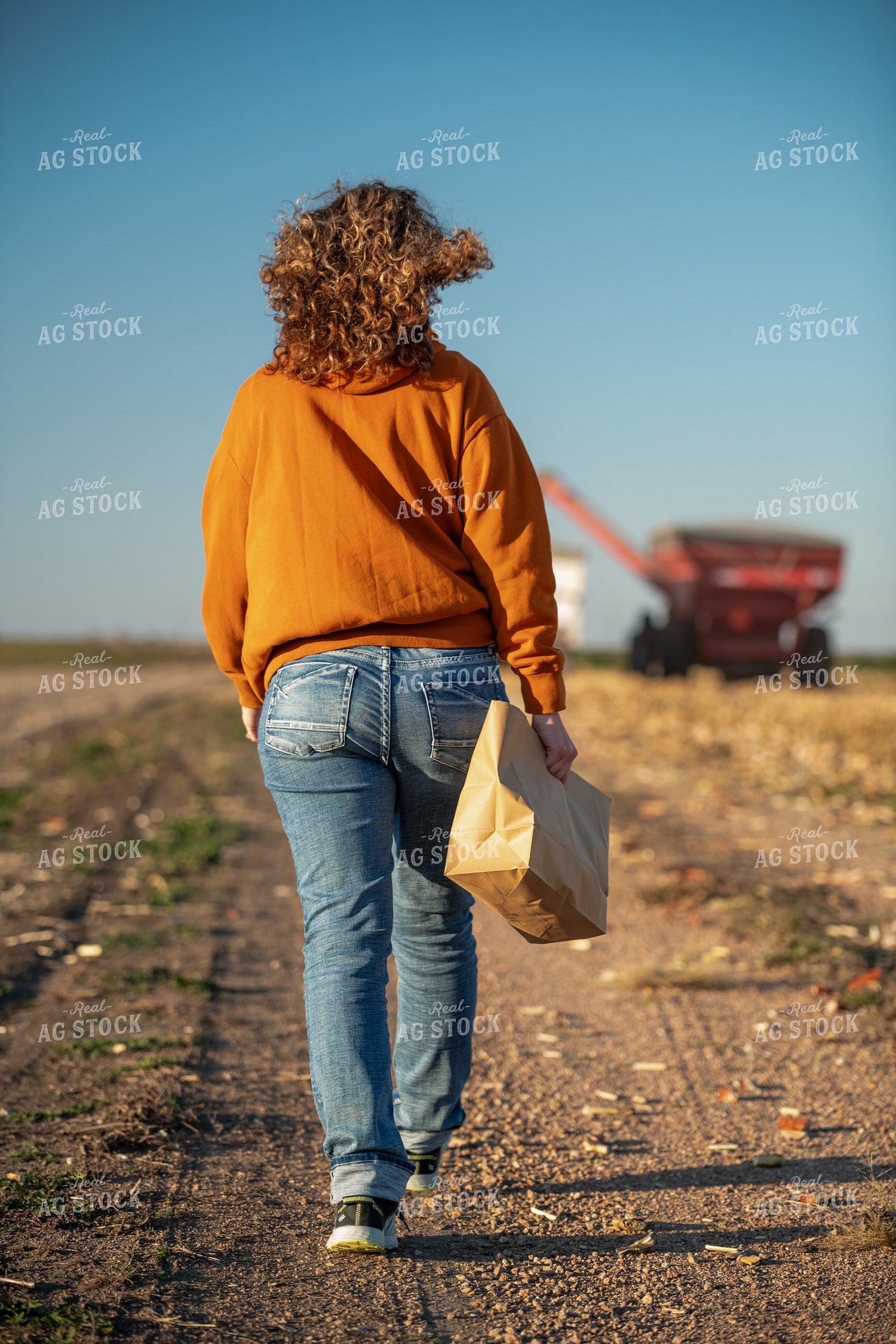 Farm Wife Delivering Field Meal 76502