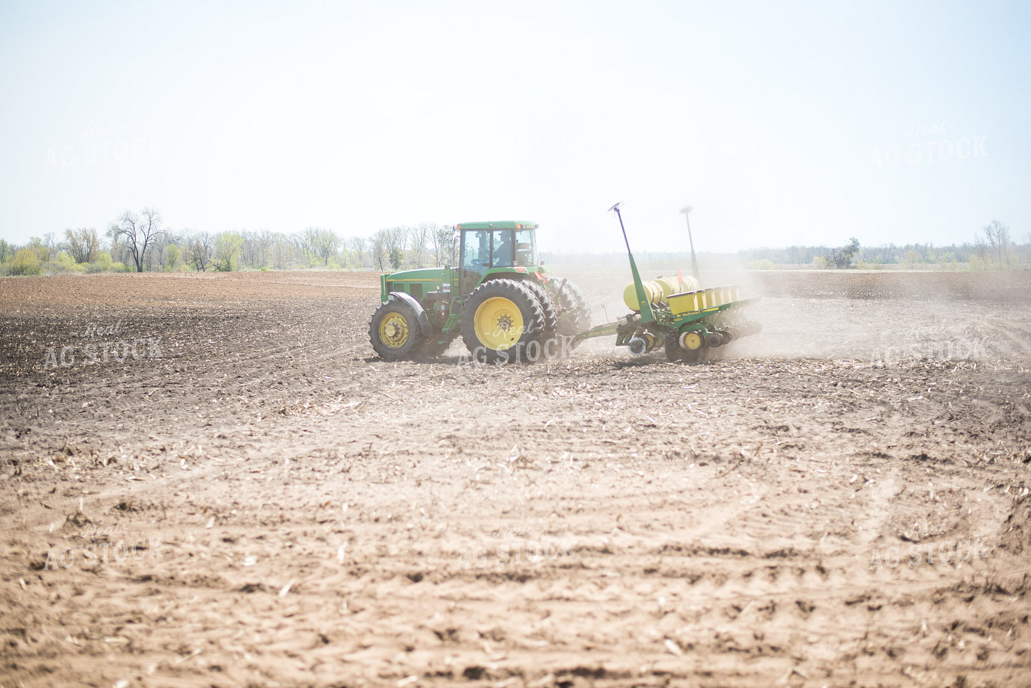 Tractor and Planter in Field 74047