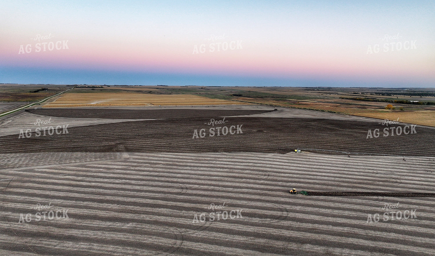 Aerial of Chisel Plowing 141073