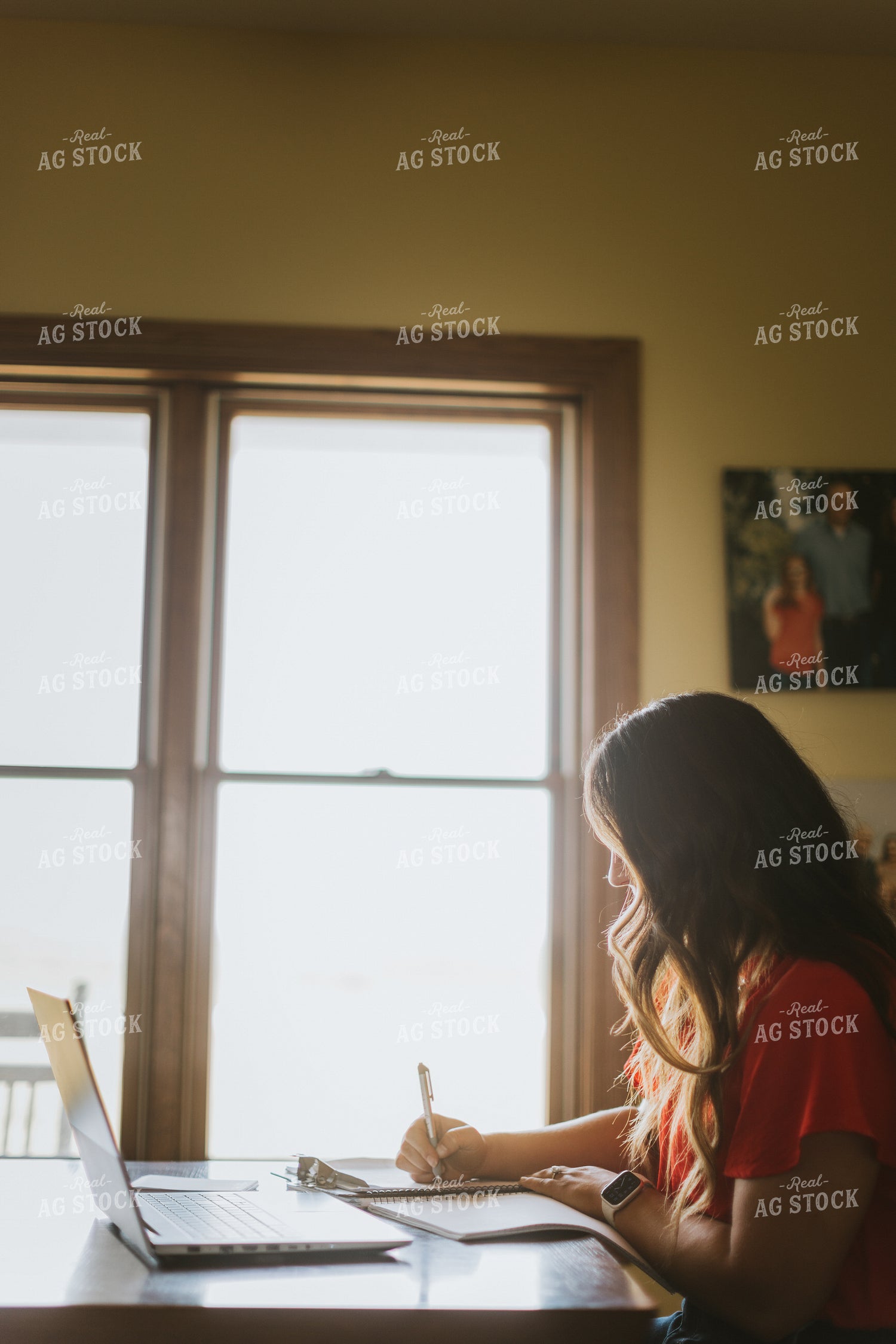 Female Farmer on Computer 8105