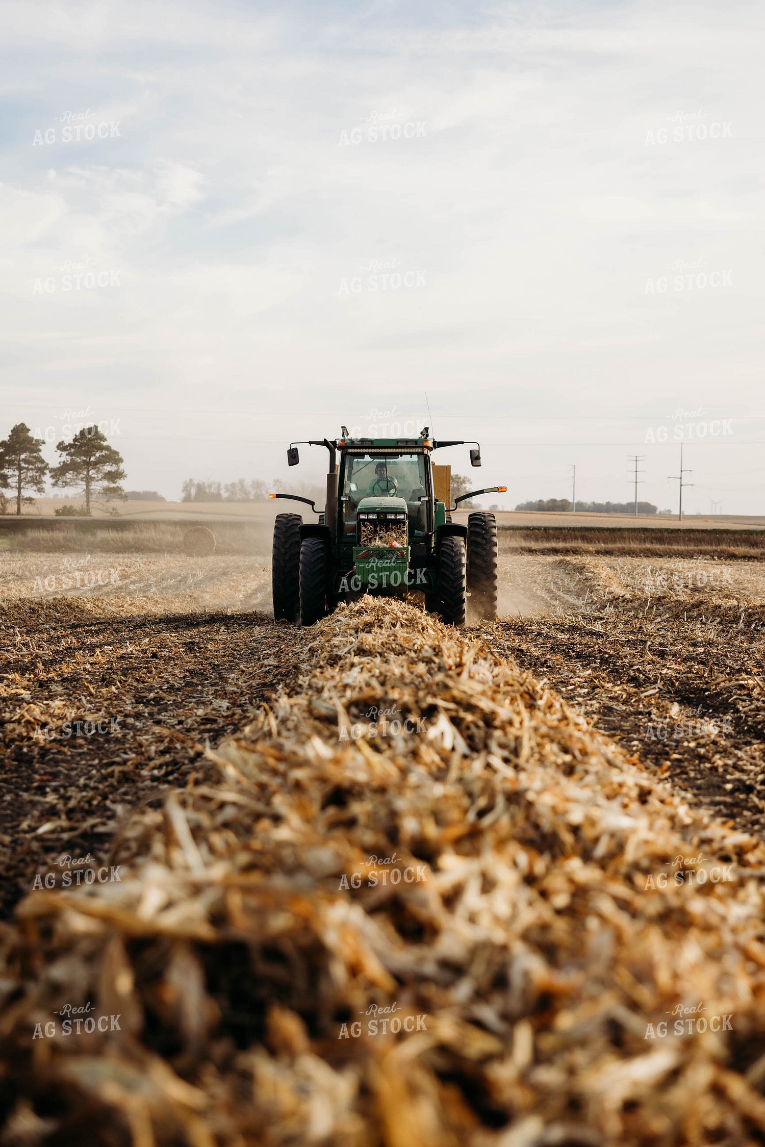 Baling Corn Stalks 152066