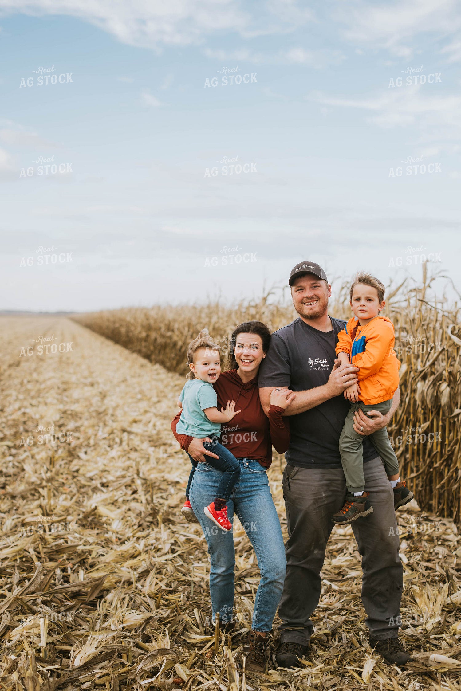 Farm Family in Field 8531