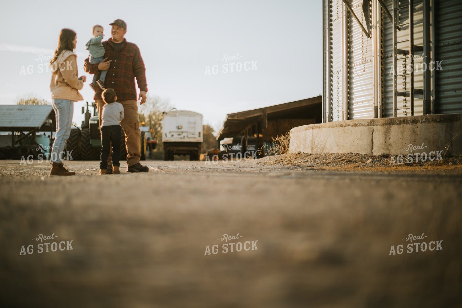 Farm Family in Farmyard 6732