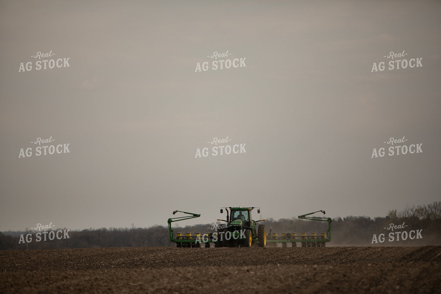 Planting with Tractor and Planter 5456