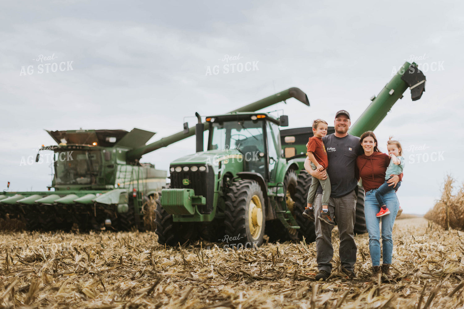 Farm Family in Field 8589