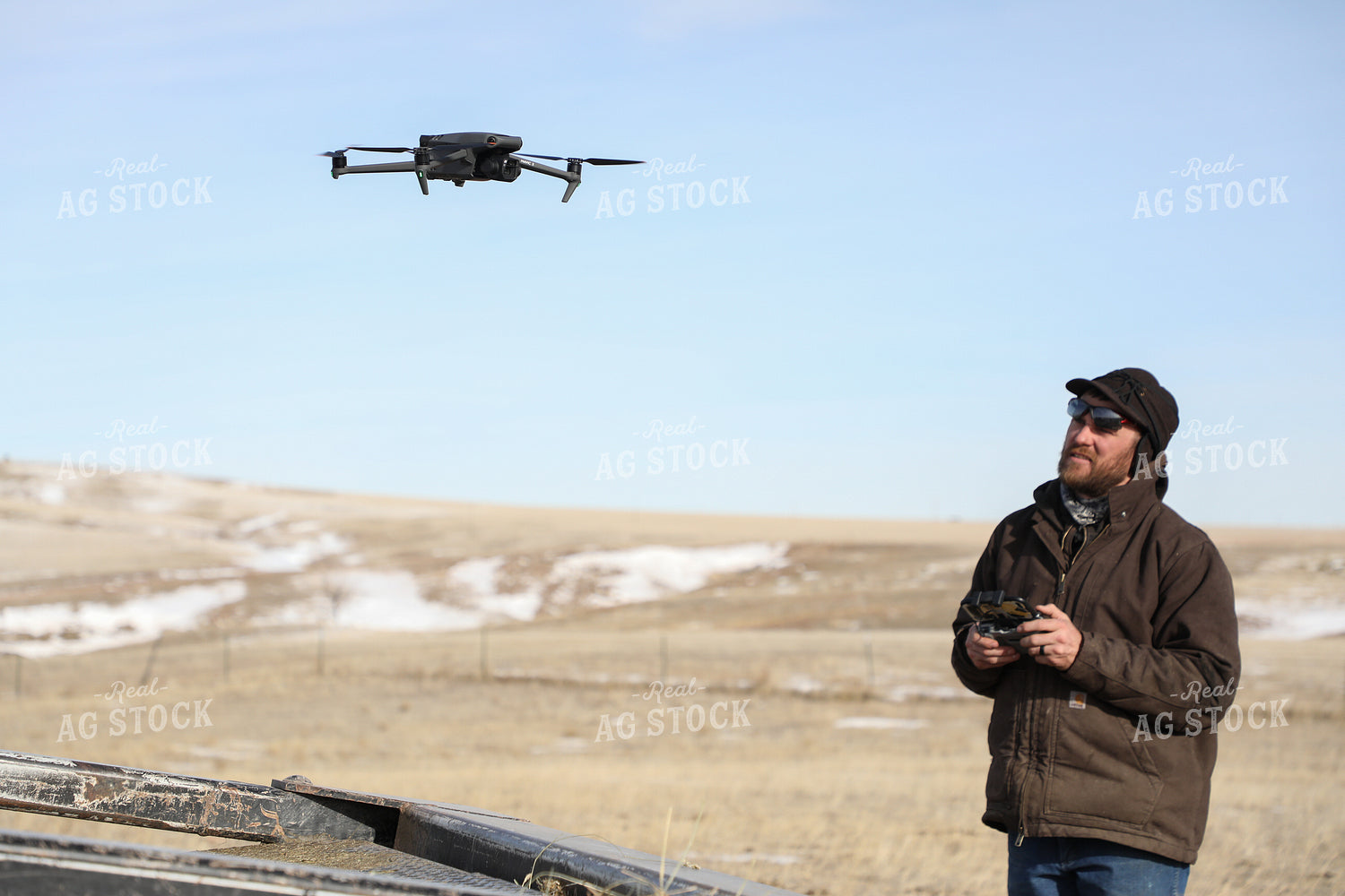 Farmer Flying Drone 117021