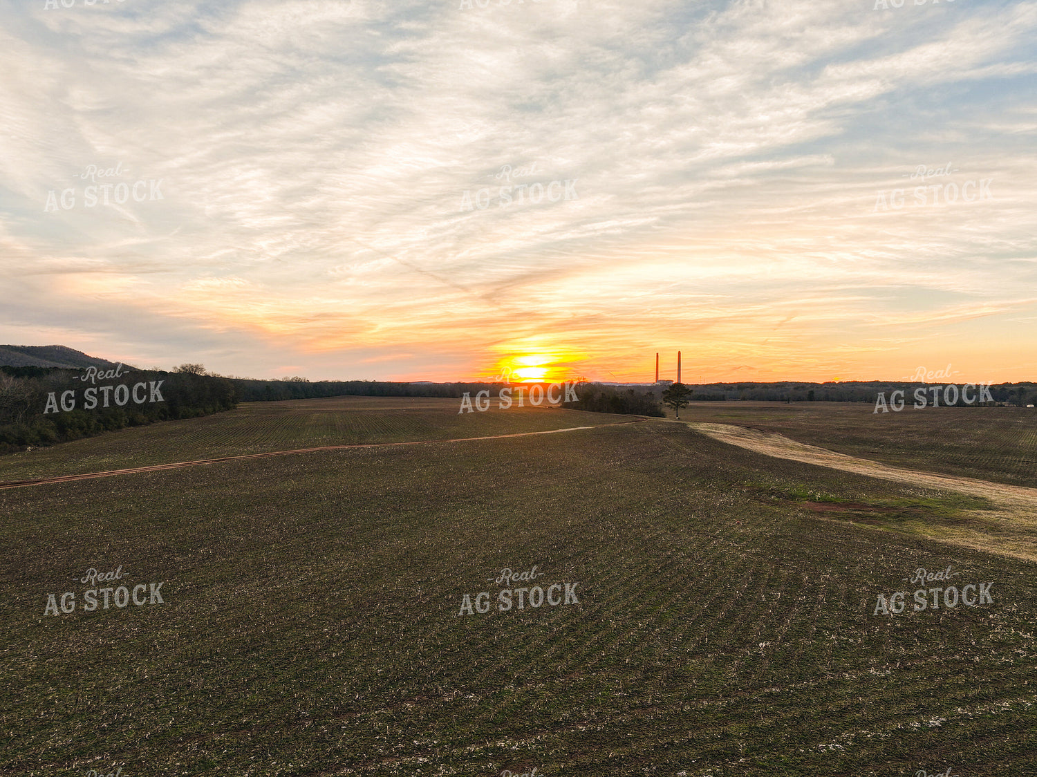 Aerial View Over Scenic Landscape 128067