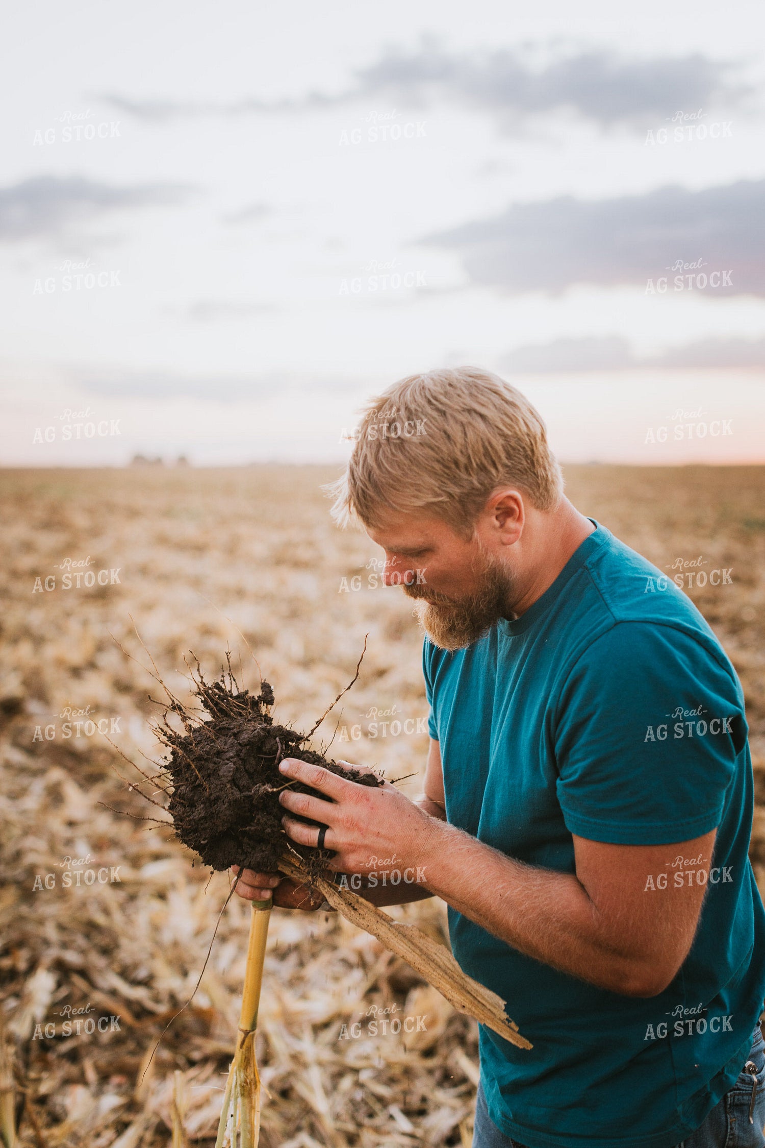 Farmer Checking Root Ball 9406