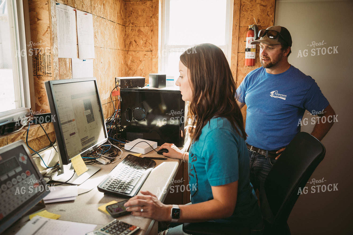Farmers Working in Office 7057
