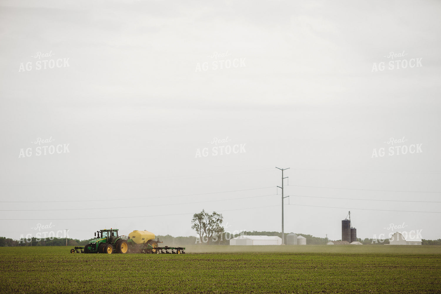 Side Dressing Fertilizer in Corn Field 5749