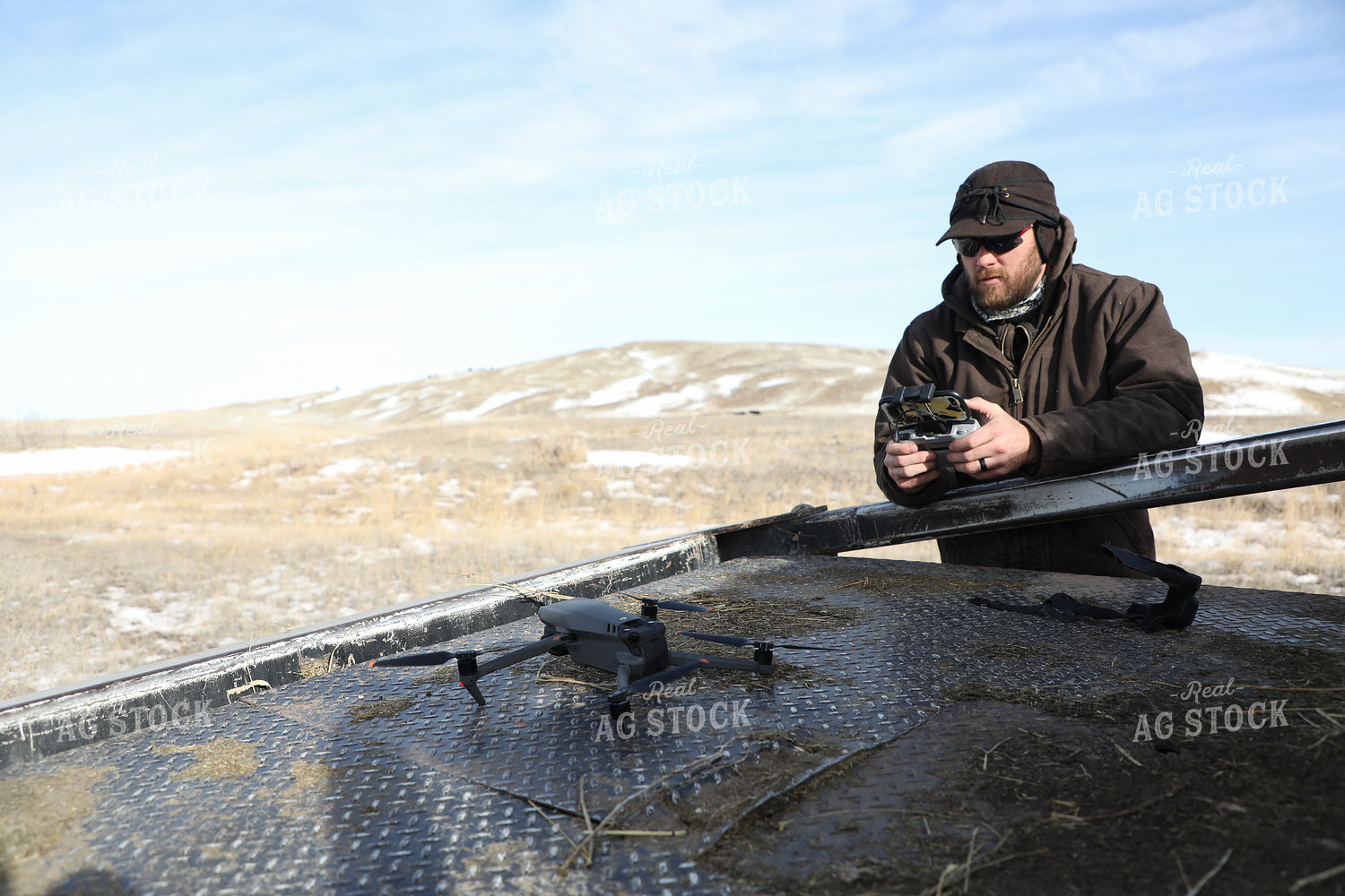 Farmer Flying Drone 117025