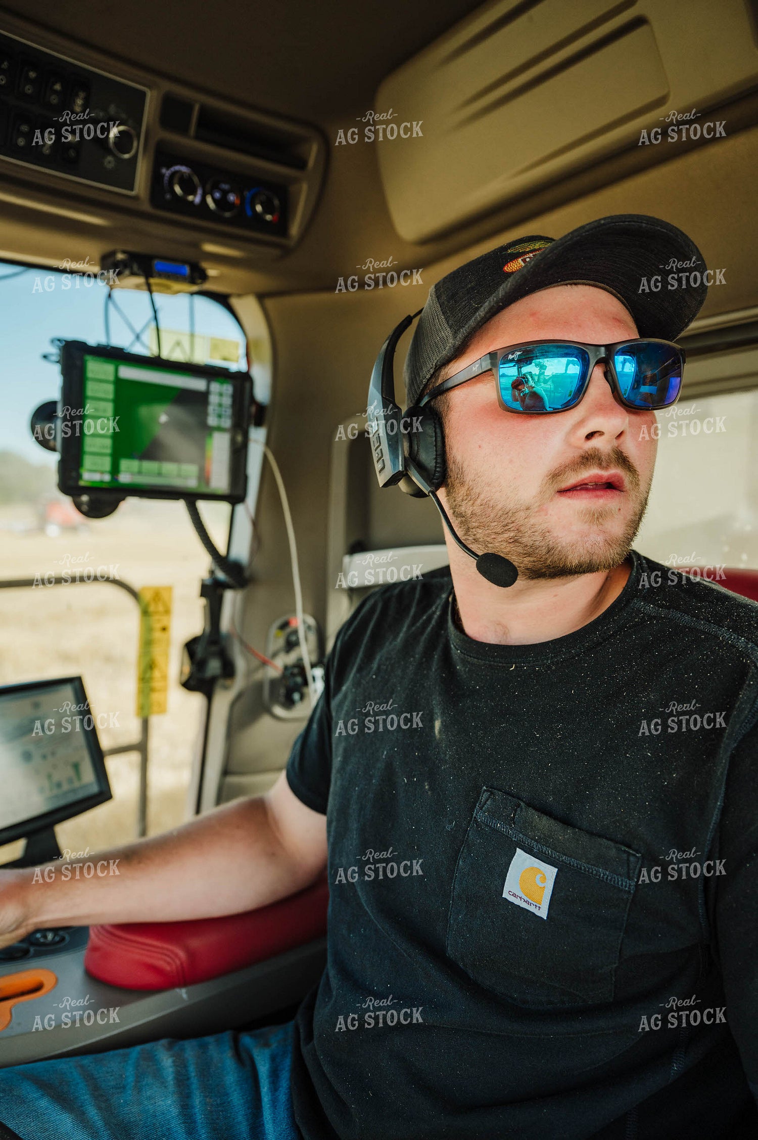 Farmer Driving Tractor 115221
