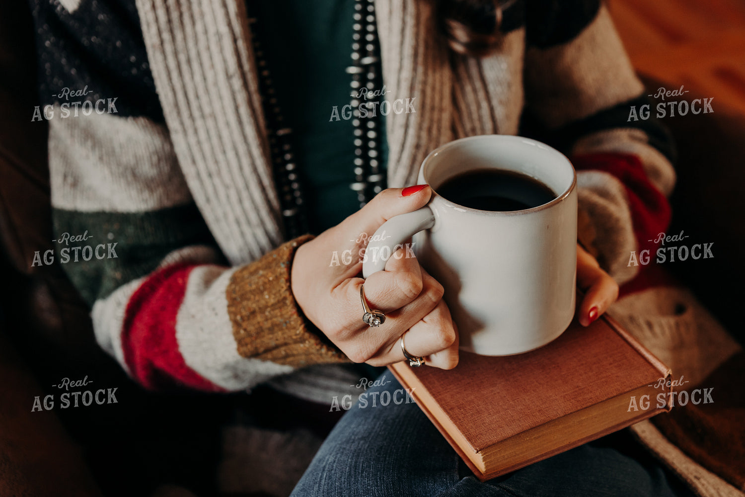 Farm Wife Holding Coffee 67895