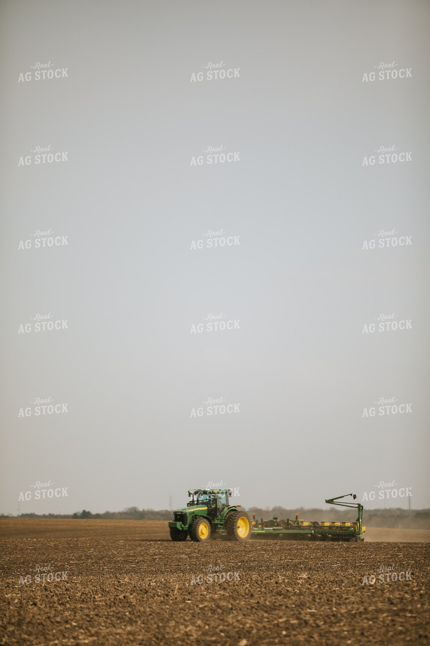 Planting with Tractor and Planter 5474