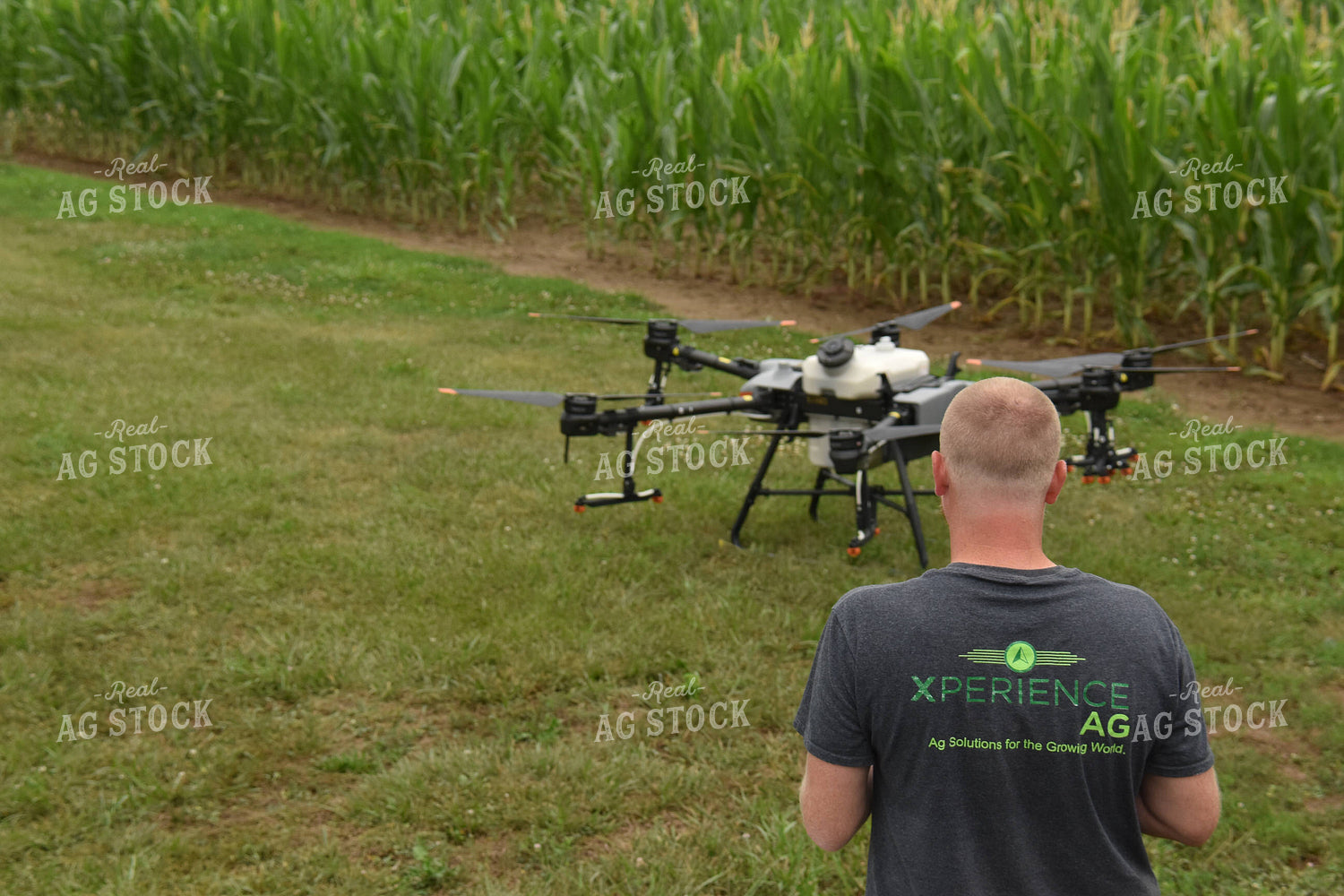 Farmer and Drone Sprayer 85019