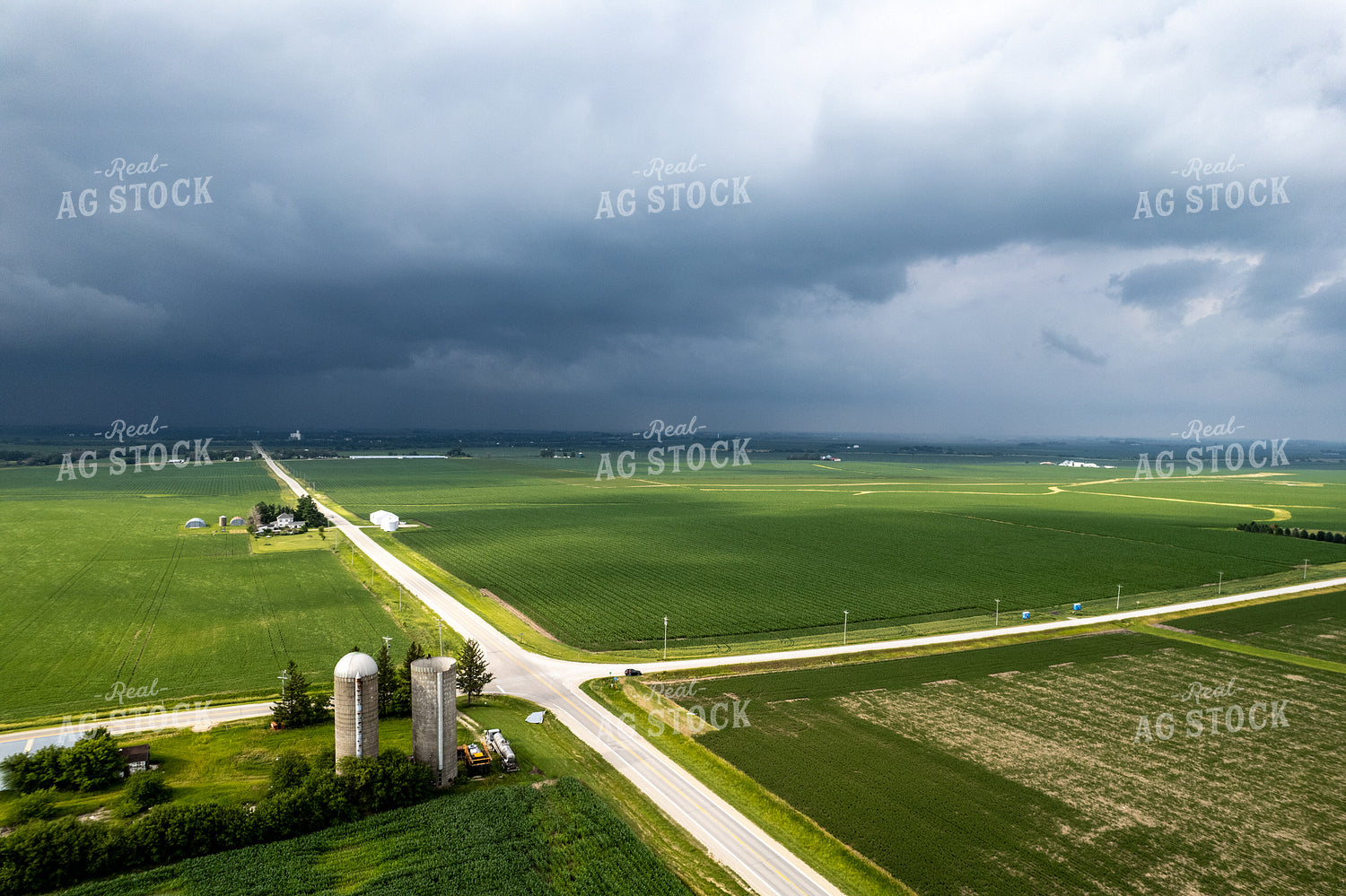 Aerial View of Farmland 92017