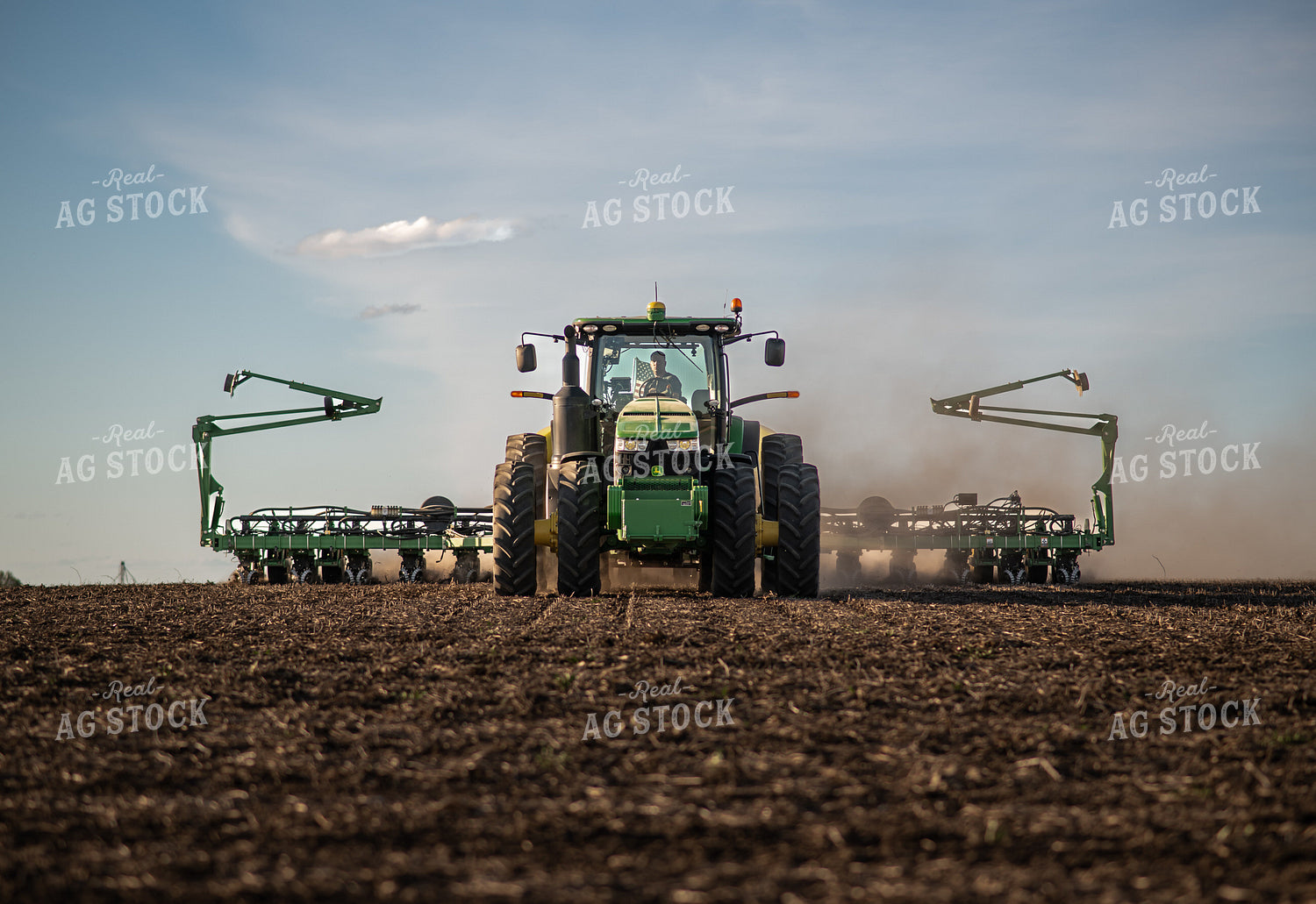 Tractor and Planter in Field 76382