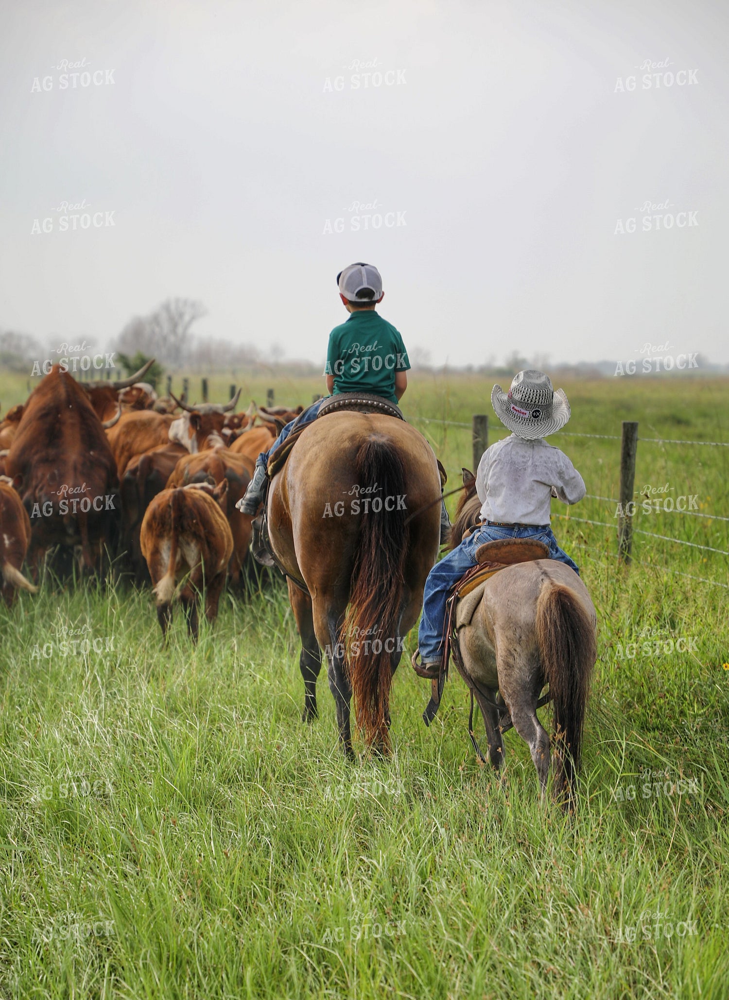 Ranch Kids on Horseback 210009
