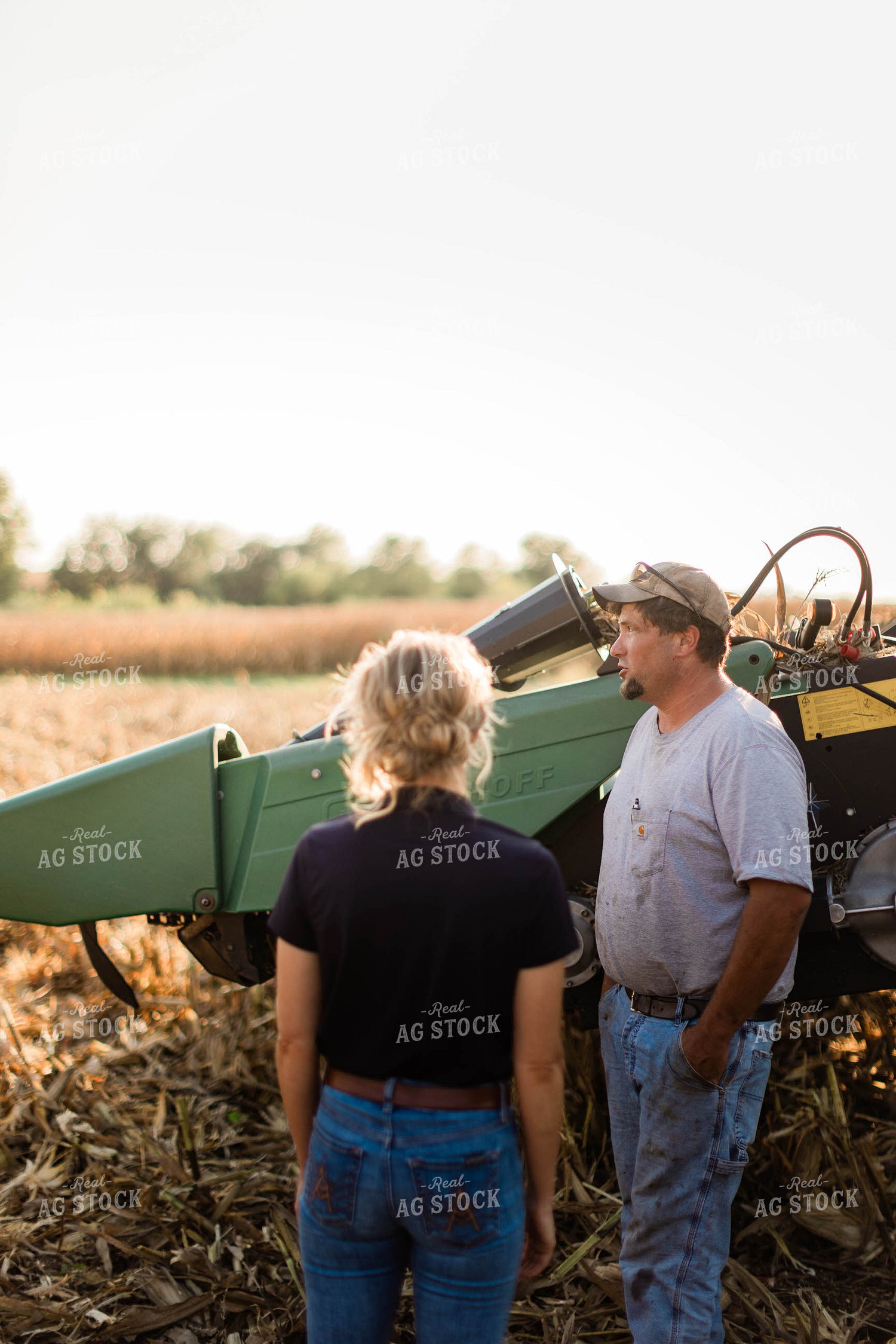 Farmer and Agronomist Talking in Field 8266