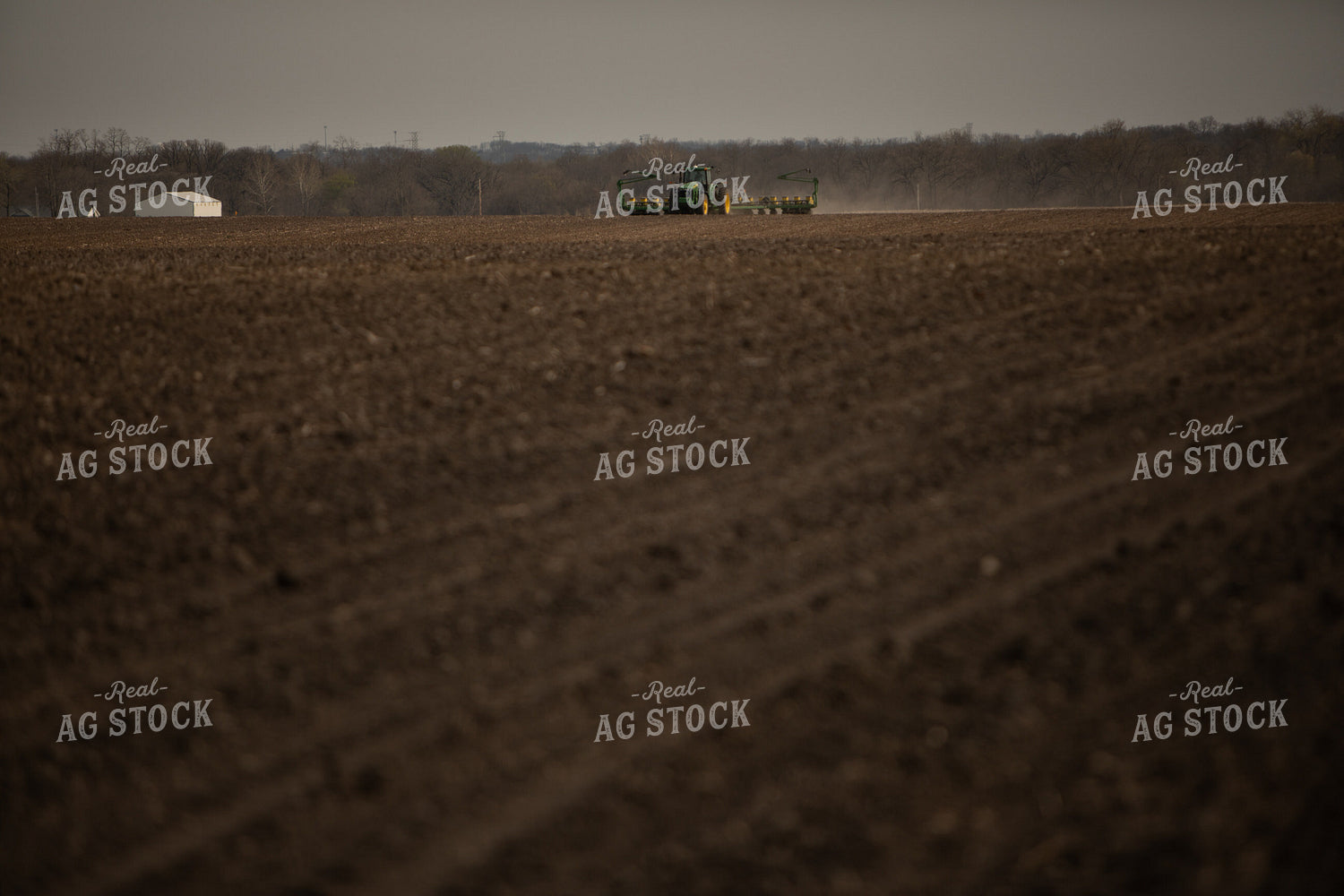 Planting with Tractor and Planter 5453