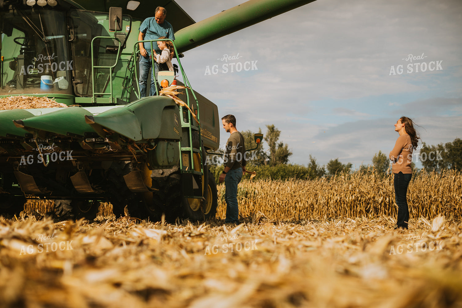 Farm Family by Combine 6585