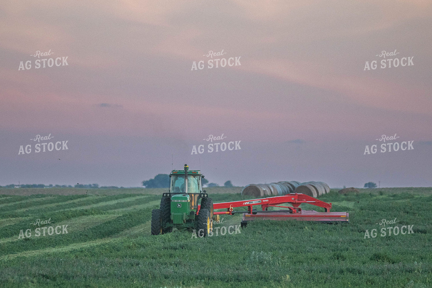 Tractor Cutting Alfalfa 72072