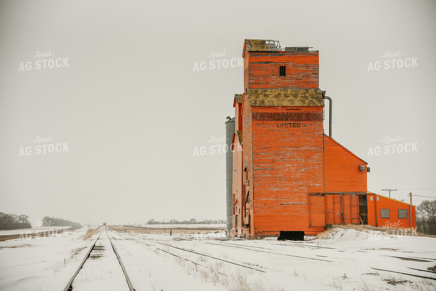 Old Elevator in Snow 64111