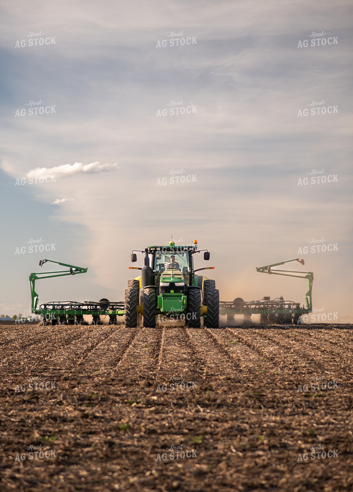 Tractor and Planter in Field 76381