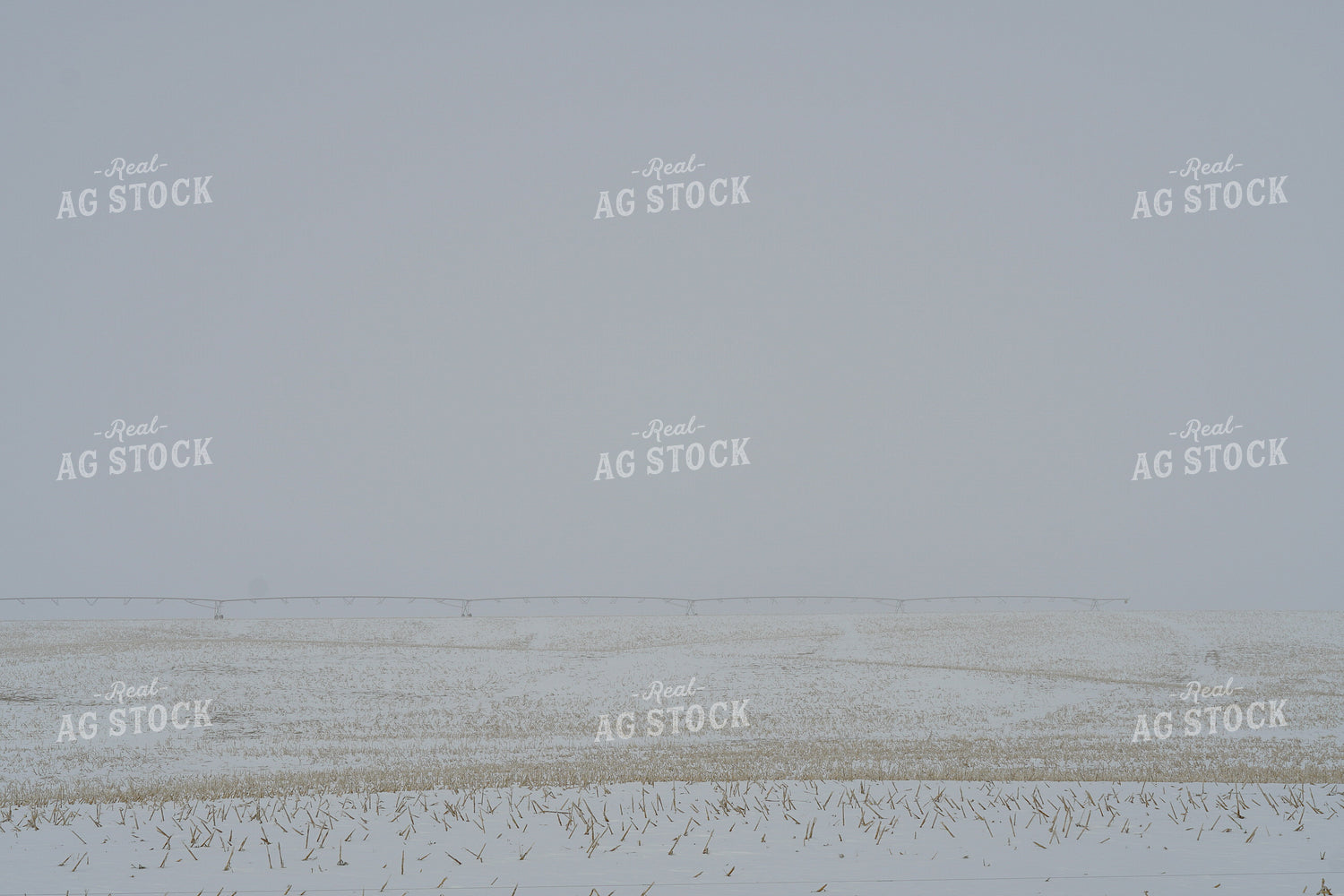 Snowy Field with Irrigation Pivot 65019