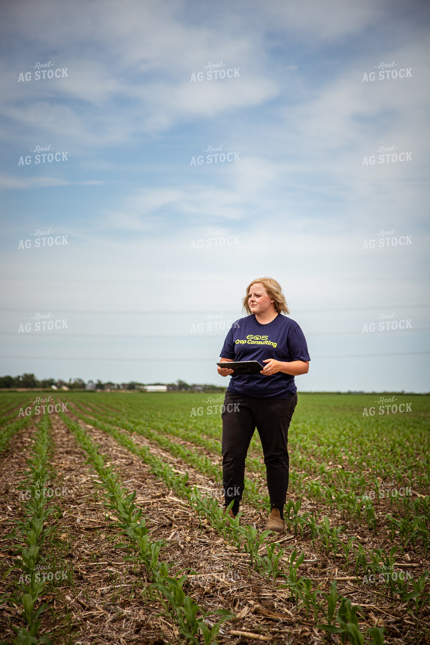 Female Agronomist Scouting Field 67763
