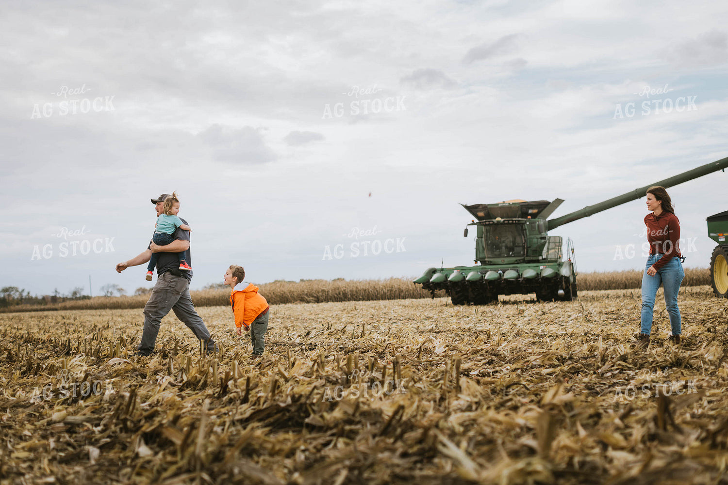 Farm Family in Field 8539