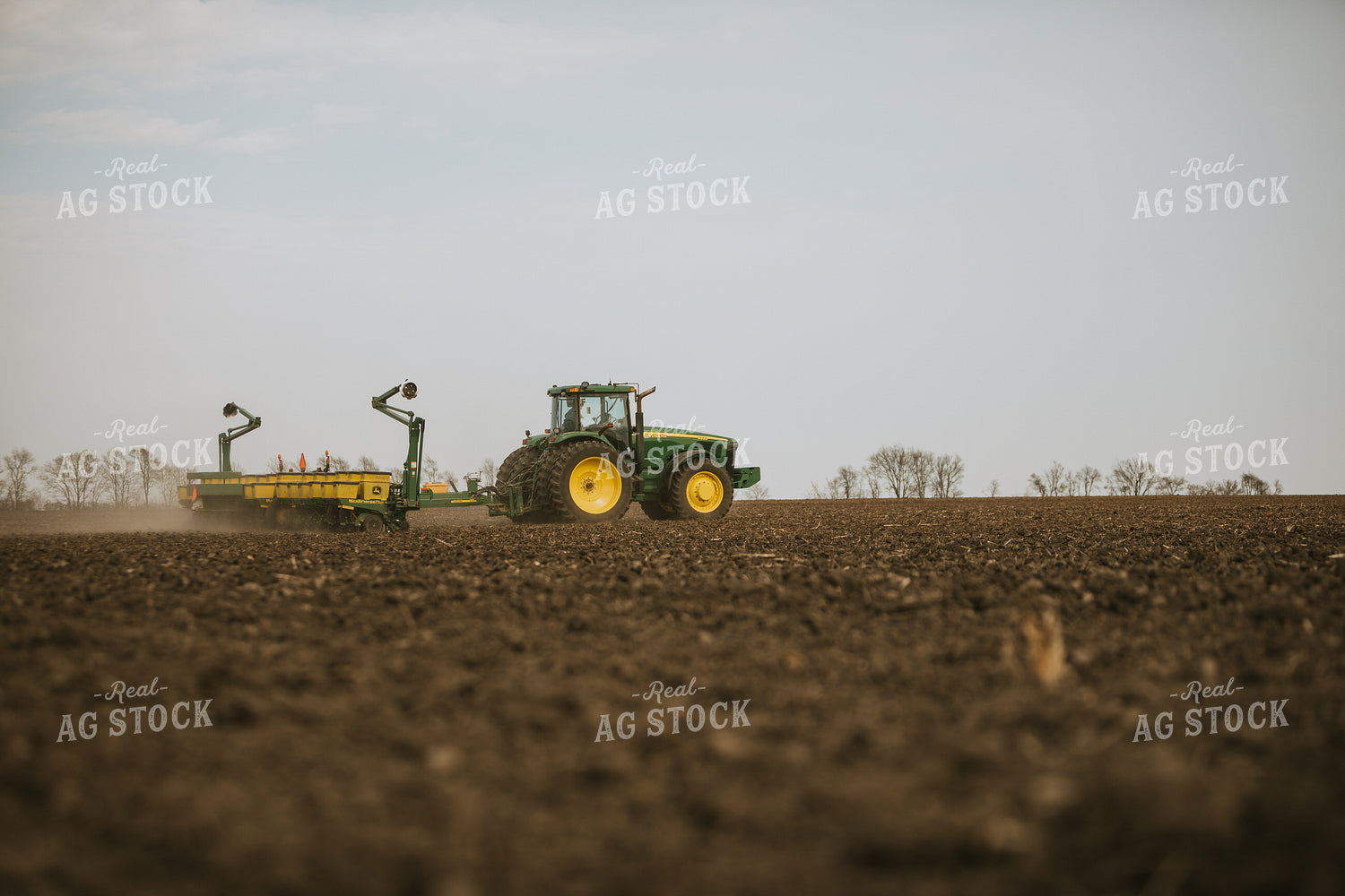 Planting with Tractor and Planter 5463
