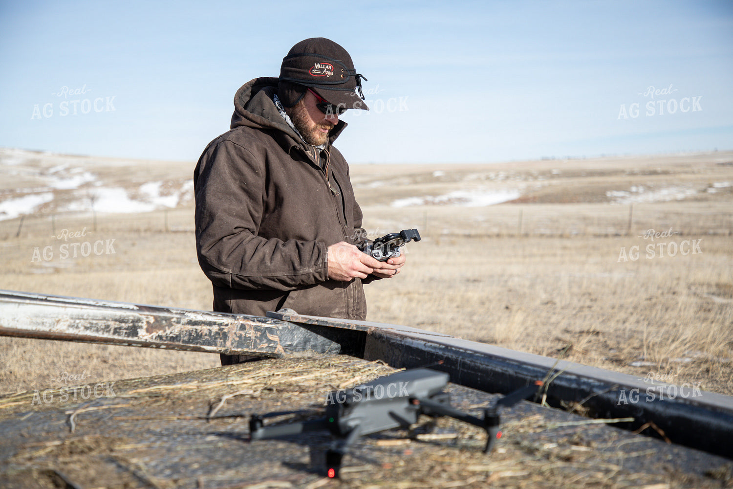 Farmer Flying Drone 117015