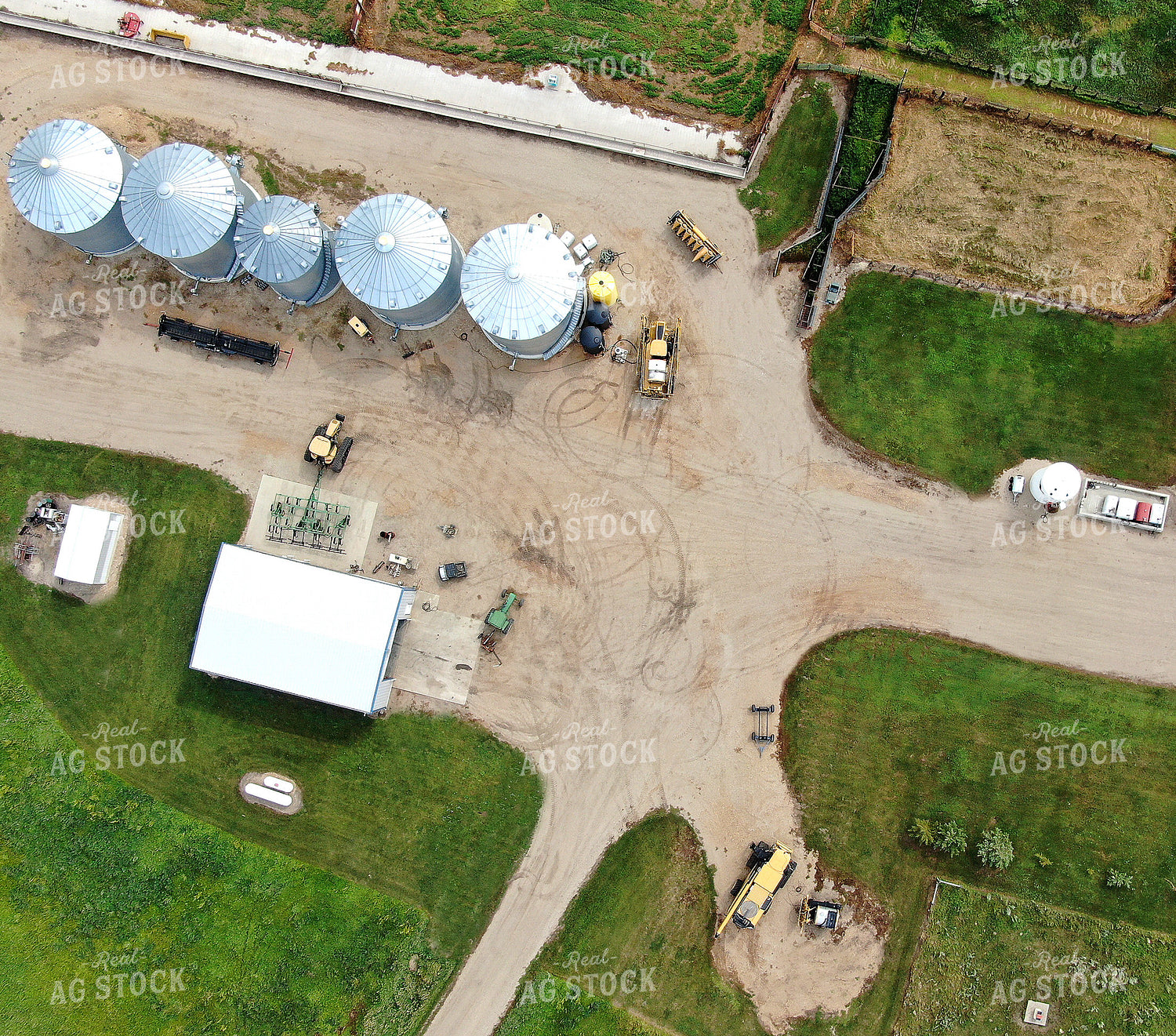 Aerial View of Farmyard 141046