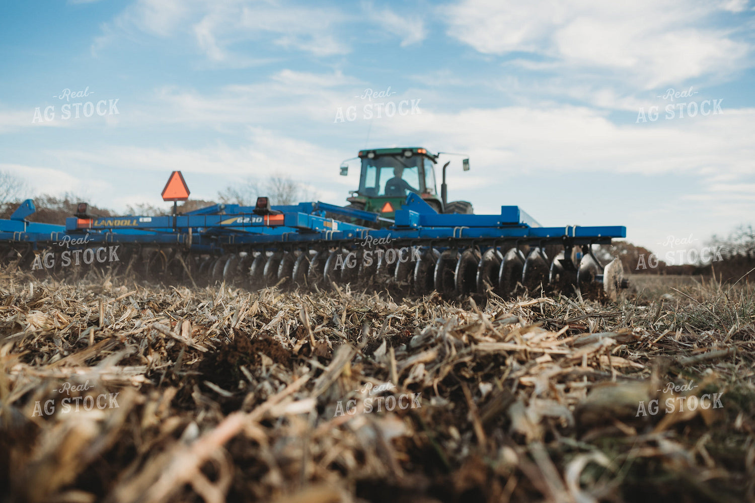 Close Up of Disking Corn Field 3626