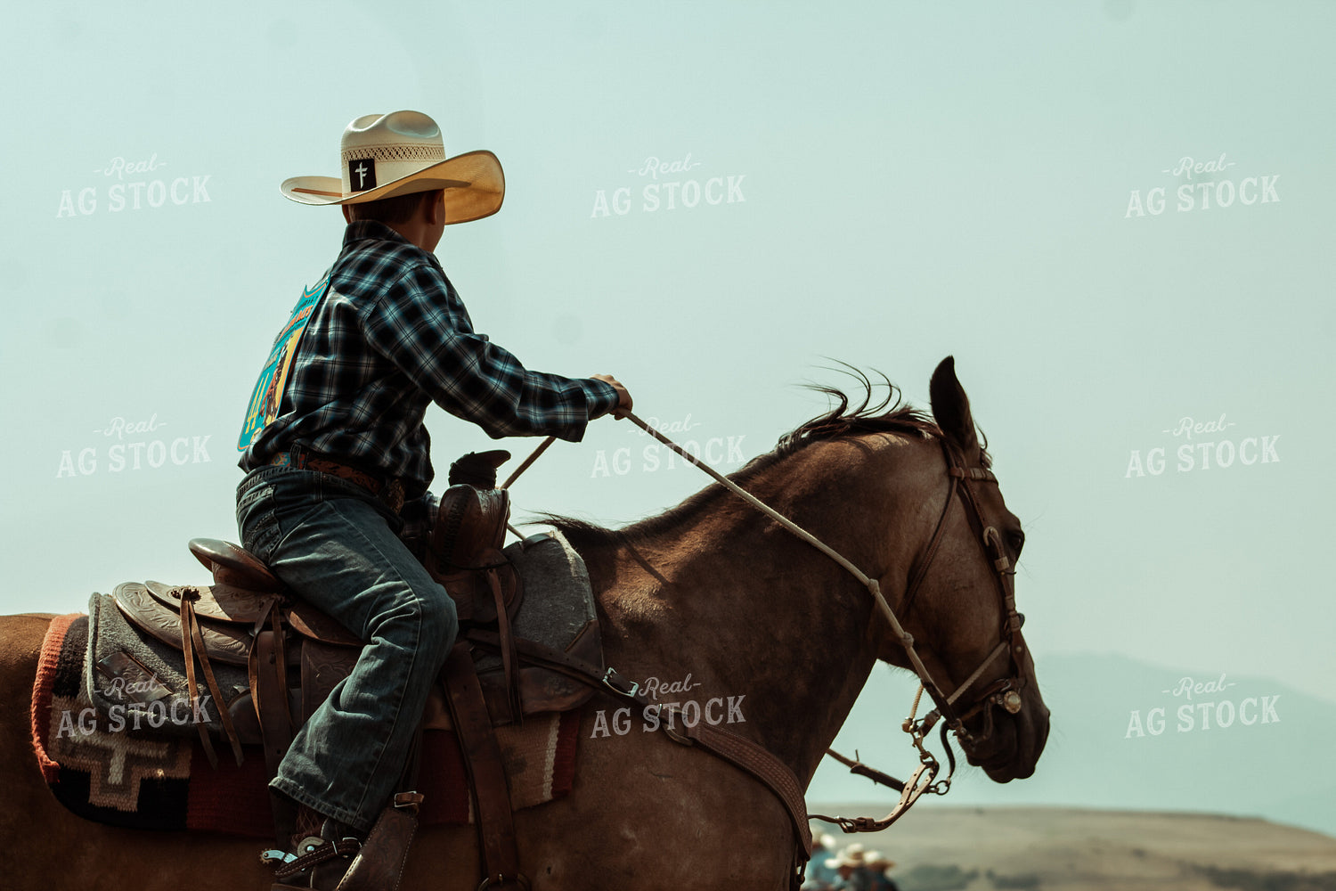 Ranch Kid on Horseback 58022