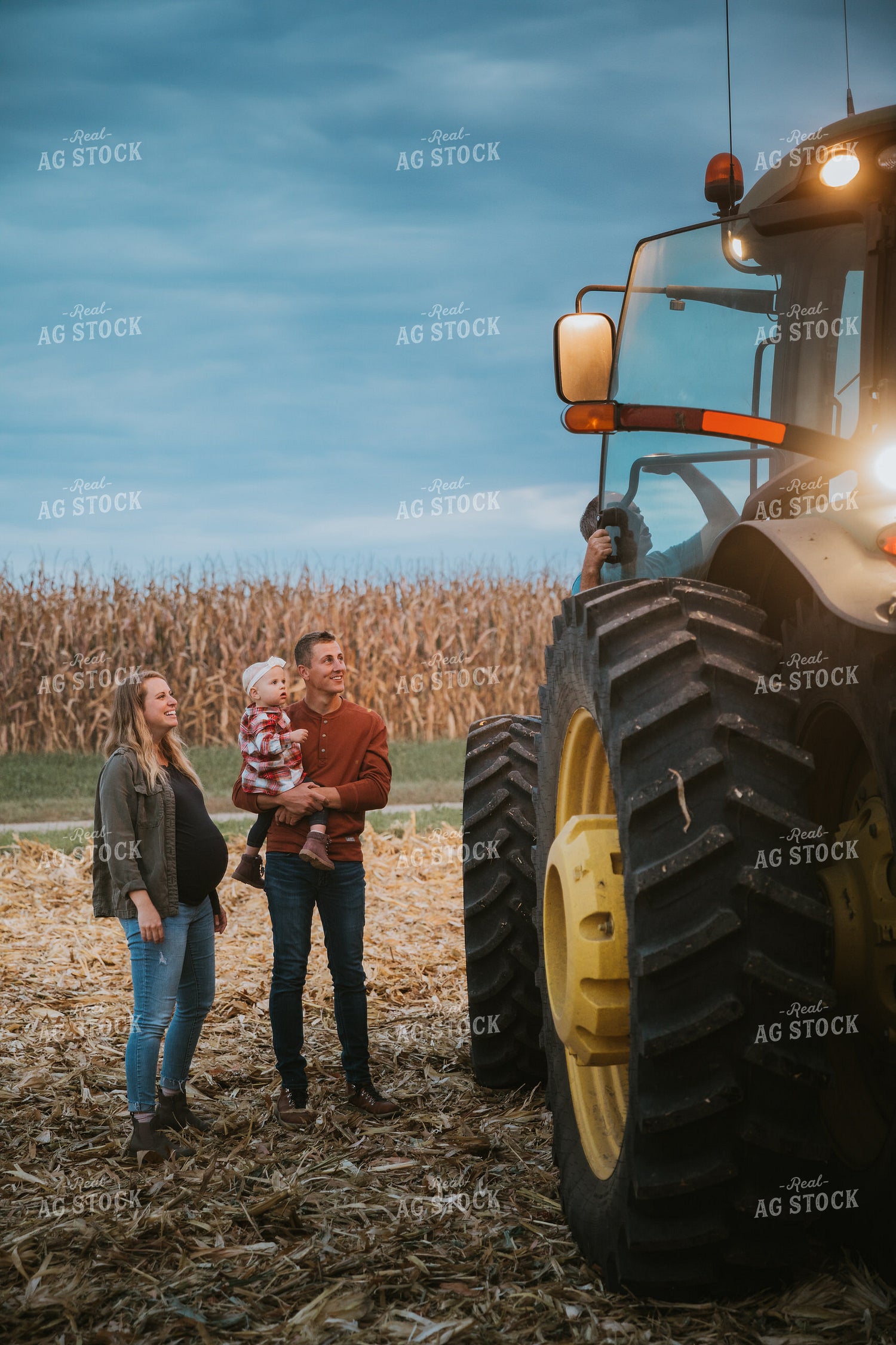 Farm Family in Field 6713