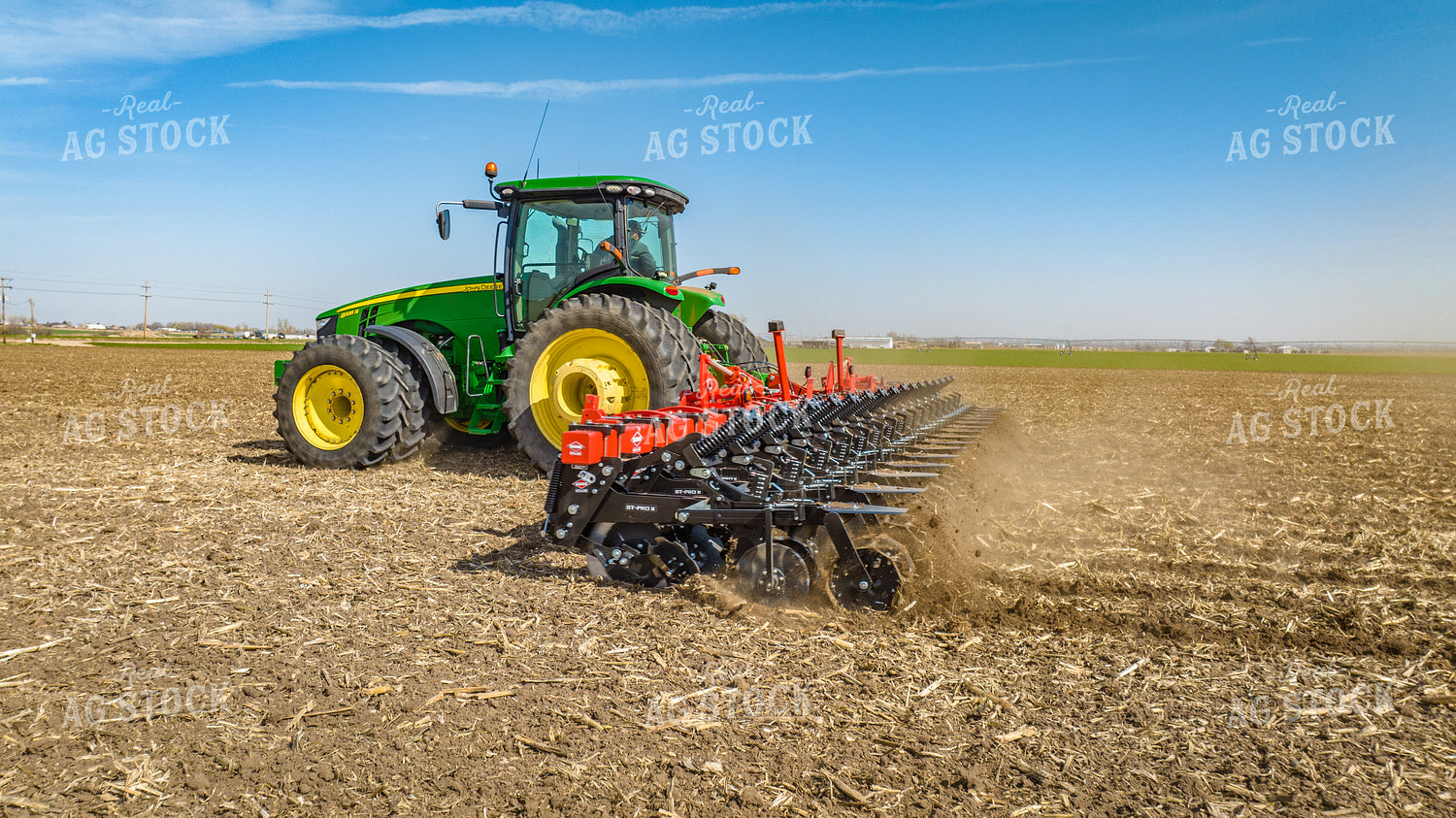 Tractor Strip Tills Field 56630