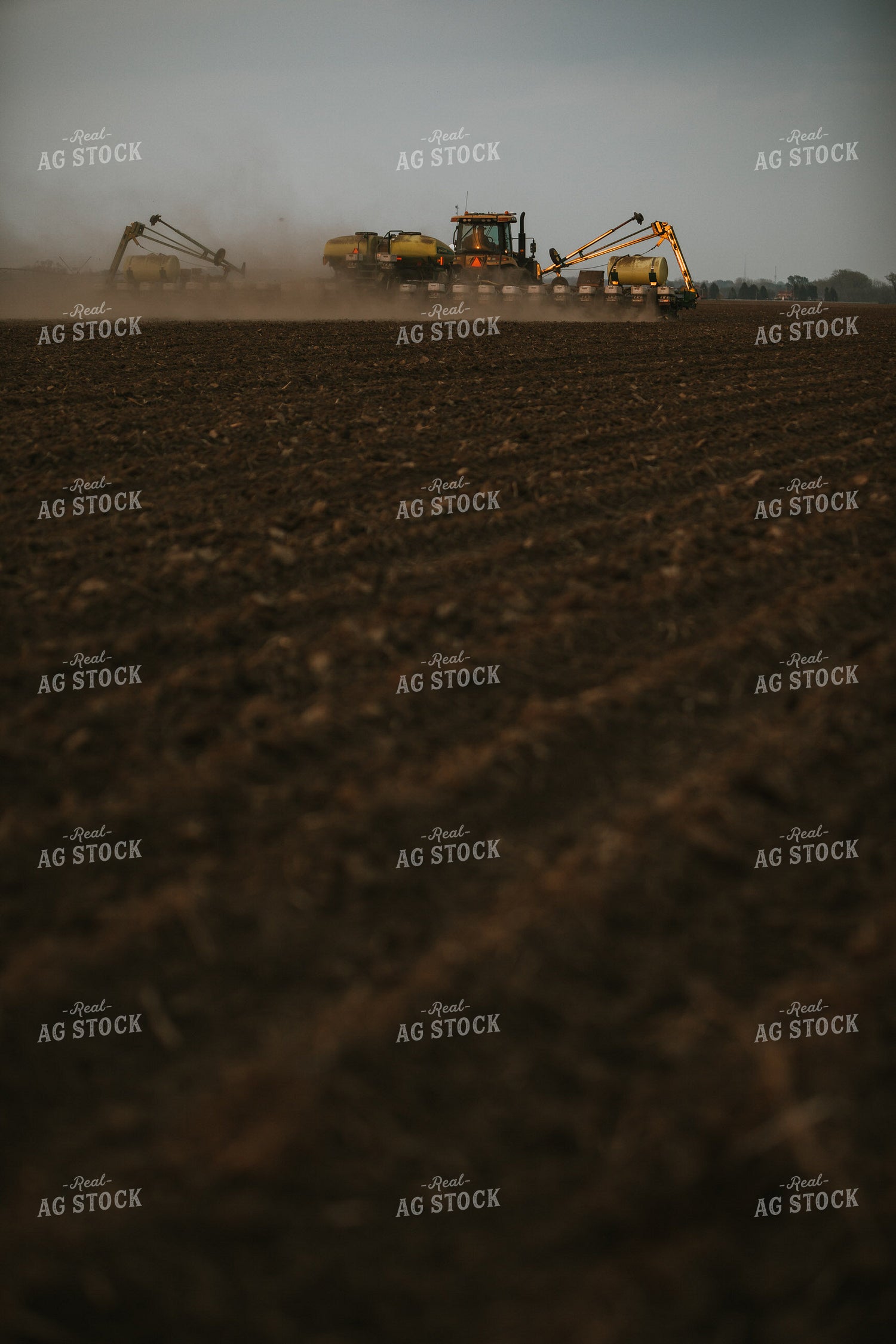 Planter in Field at Sunset 5718