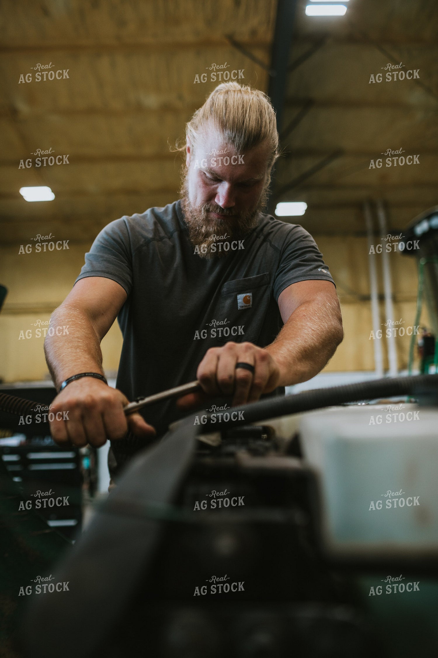 Farmer Working in Shed 6001
