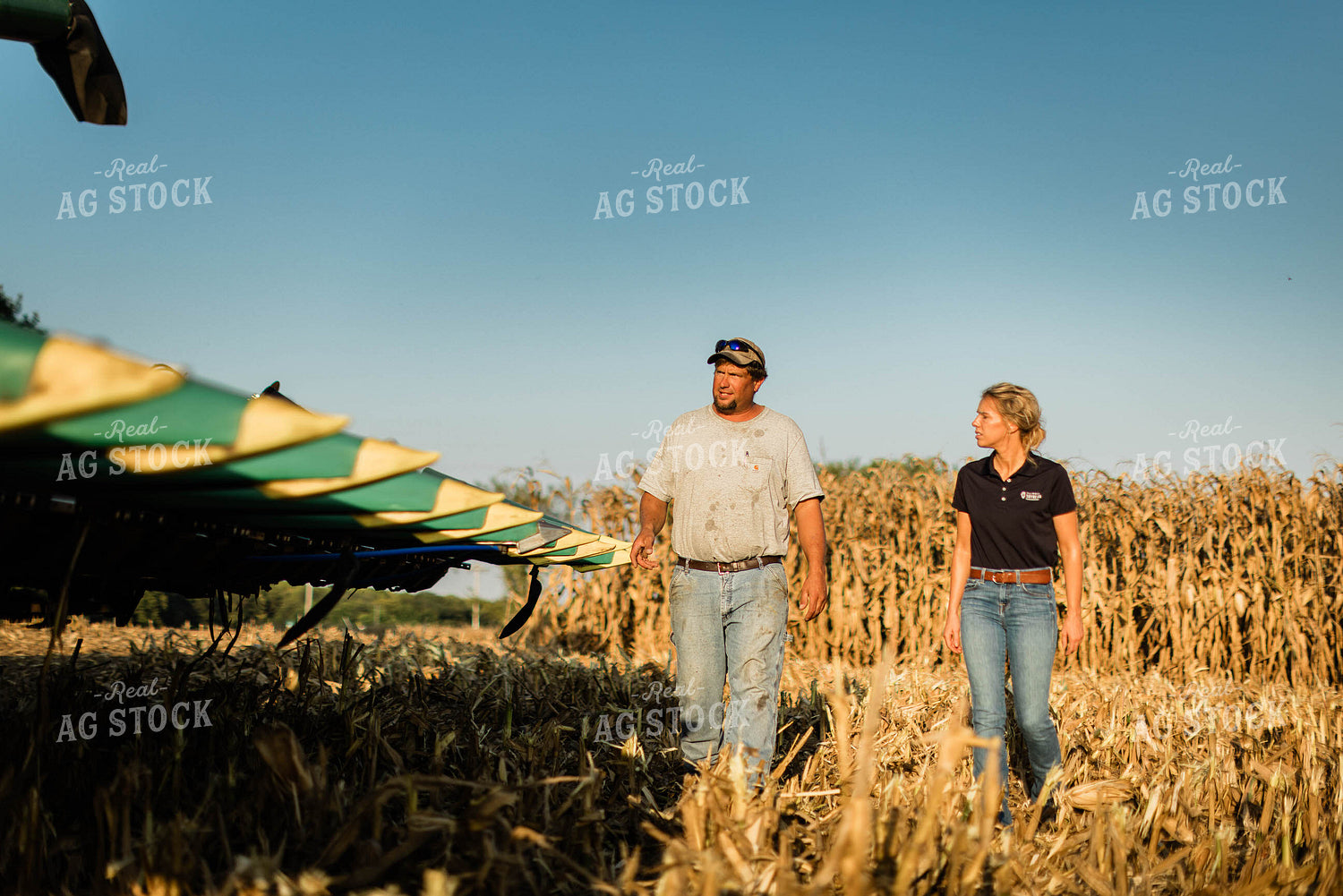 Farmer and Agronomist Talking in Field 8280